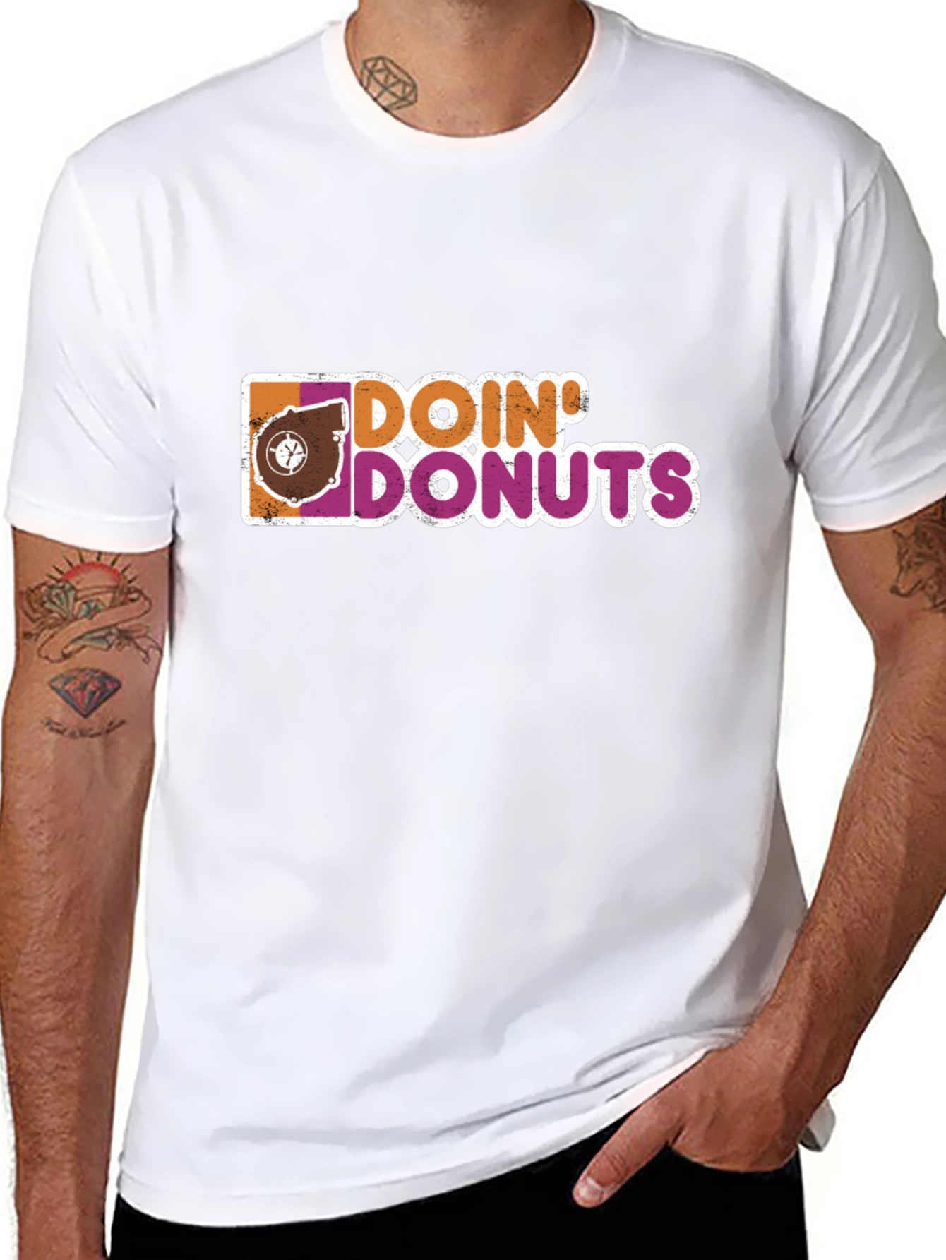 Doin Donuts Graphic Tee - Black