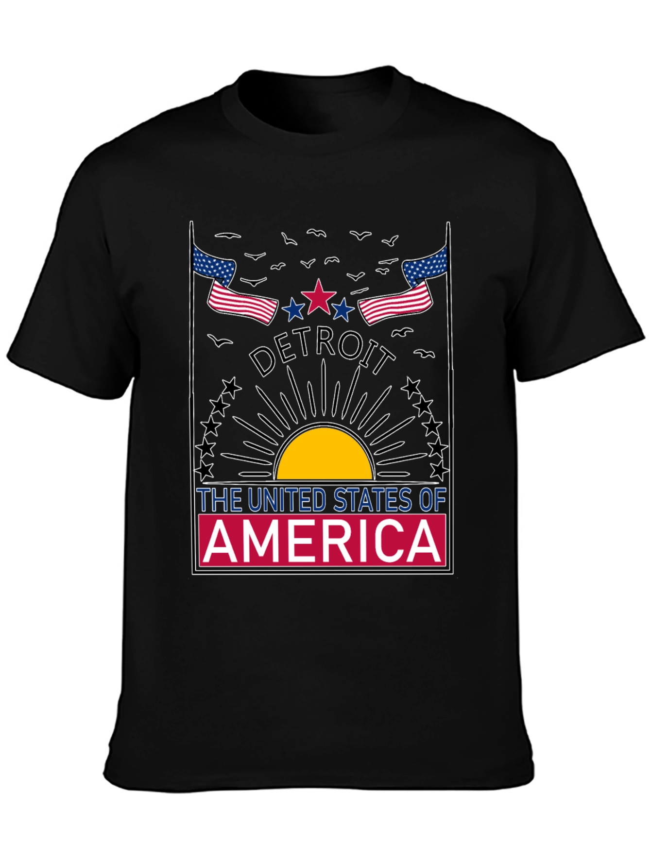 Detroit USA Graphic T-Shirt