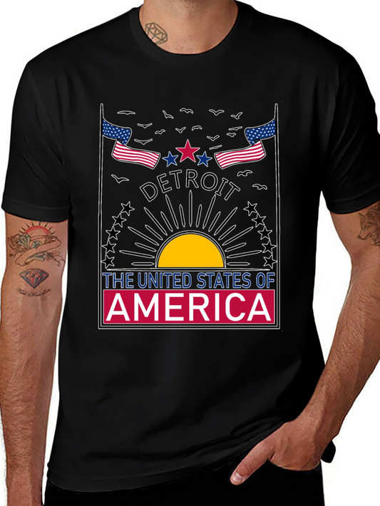 Detroit USA Graphic T-Shirt