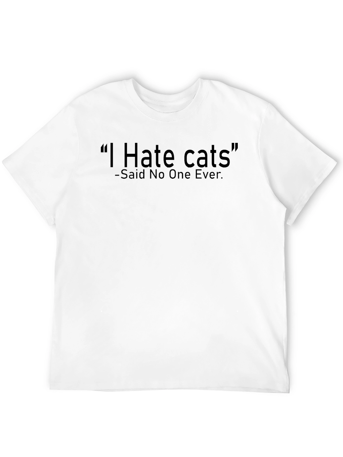 I Hate Cats T-Shirt - Funny Cat Lover Tee