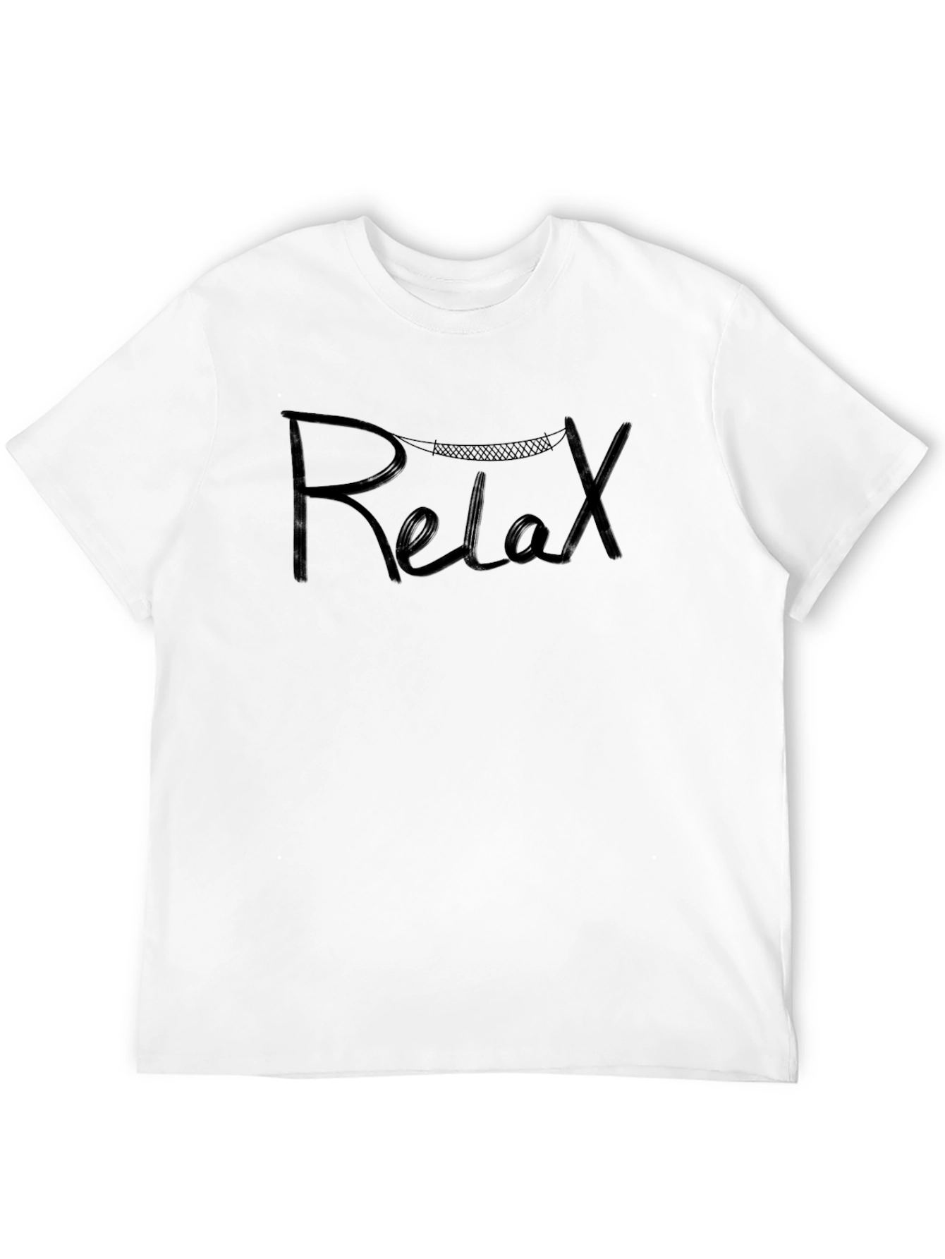 Relax Hammock Graphic Tee - Casual Black T-Shirt