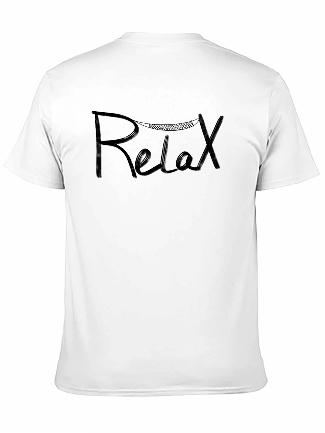 Relax Hammock Graphic Tee - Casual Black T-Shirt