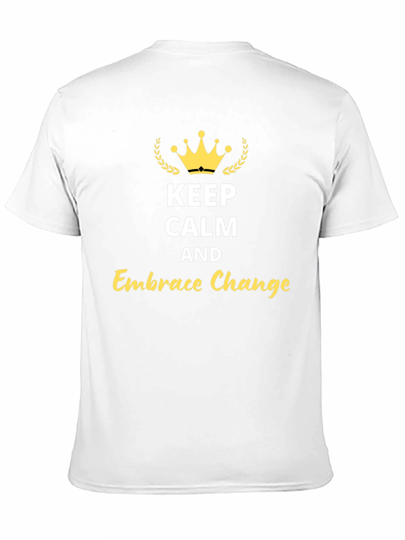 Keep Calm & Embrace Change Black Graphic Tee