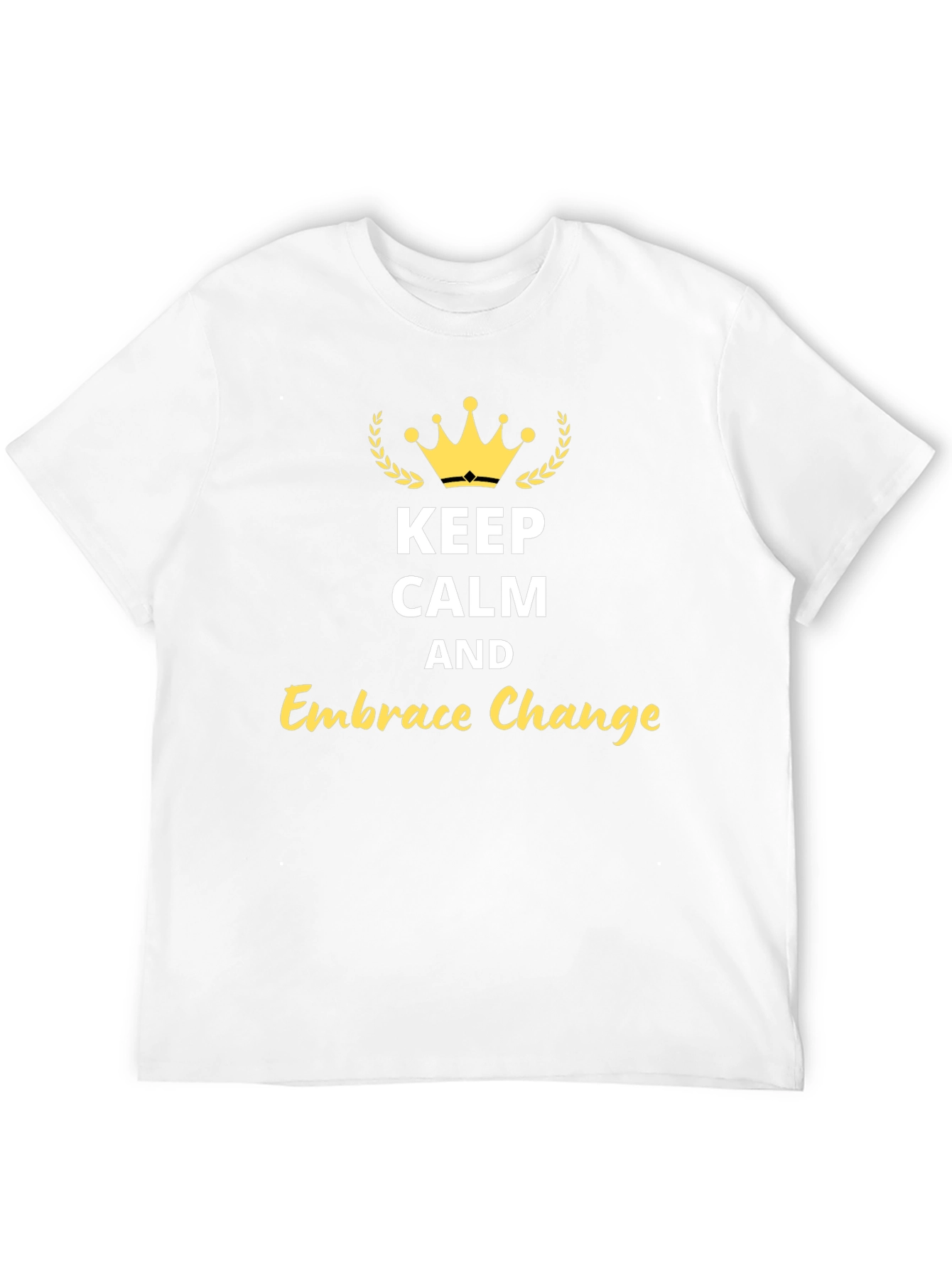 Keep Calm & Embrace Change Black Graphic Tee
