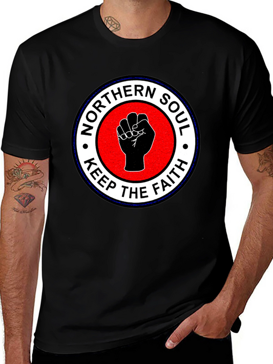 Northern Soul Keep The Faith Fist Graphic T-Shirt