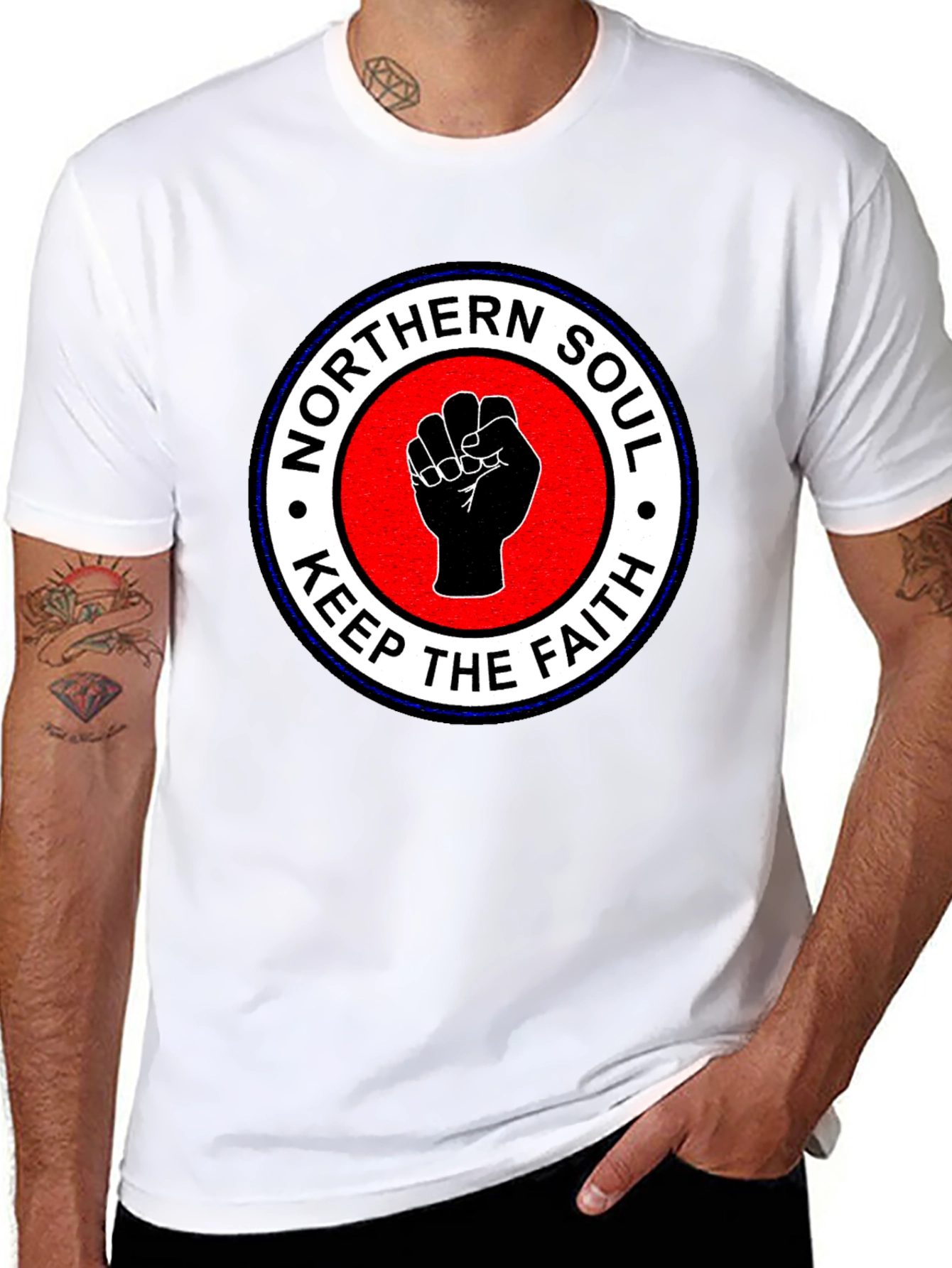 Northern Soul Keep The Faith Fist Graphic T-Shirt