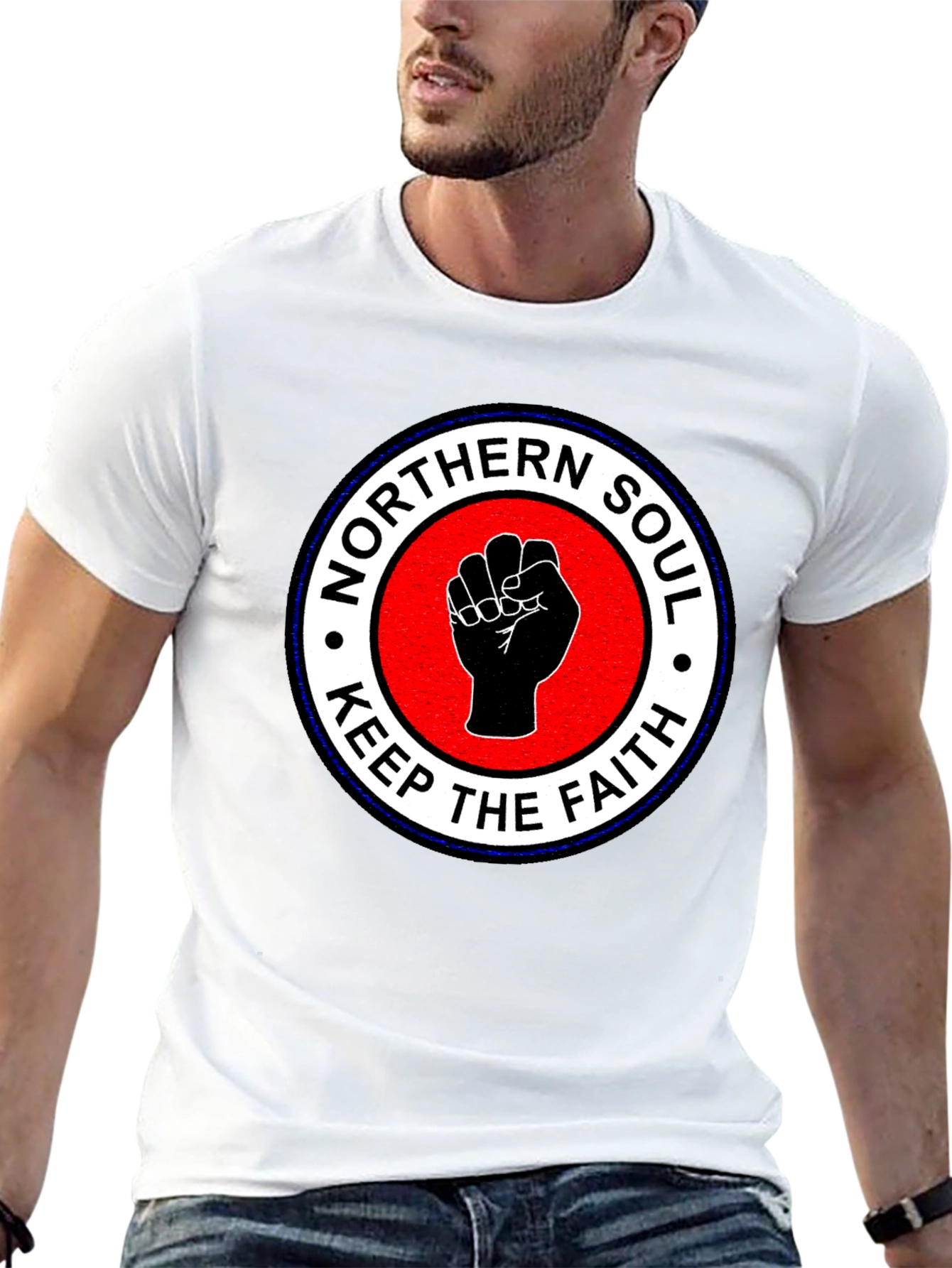Northern Soul Keep The Faith Fist Graphic T-Shirt