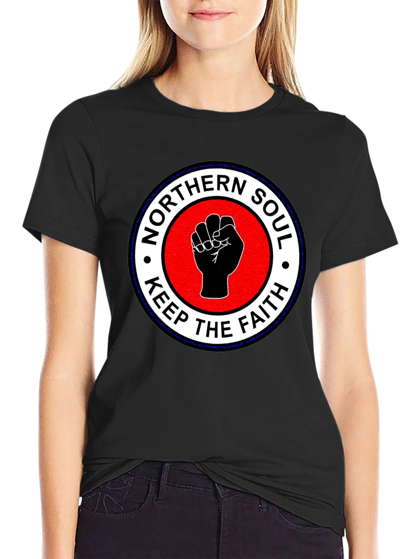 Northern Soul Keep The Faith Fist Graphic T-Shirt
