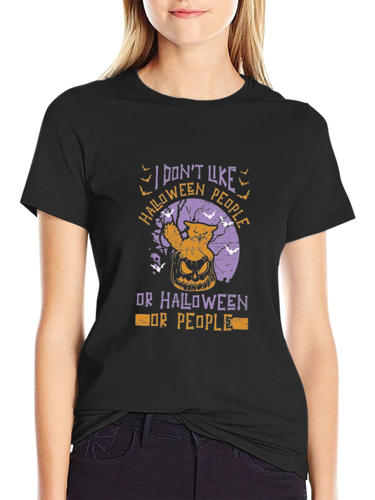 I Dont Like Halloween People T-Shirt
