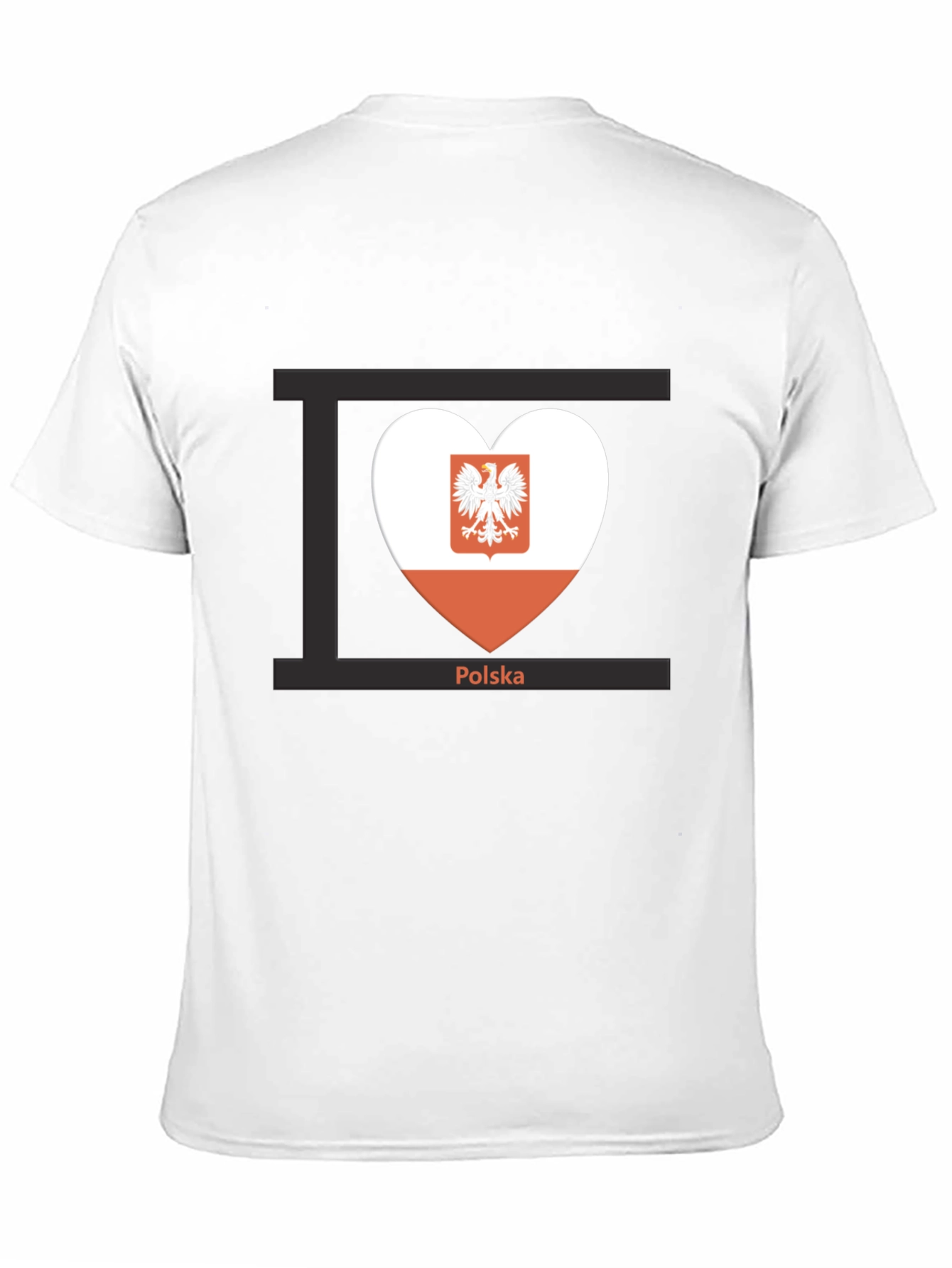 Poland Flag Heart T-Shirt Polska Pride