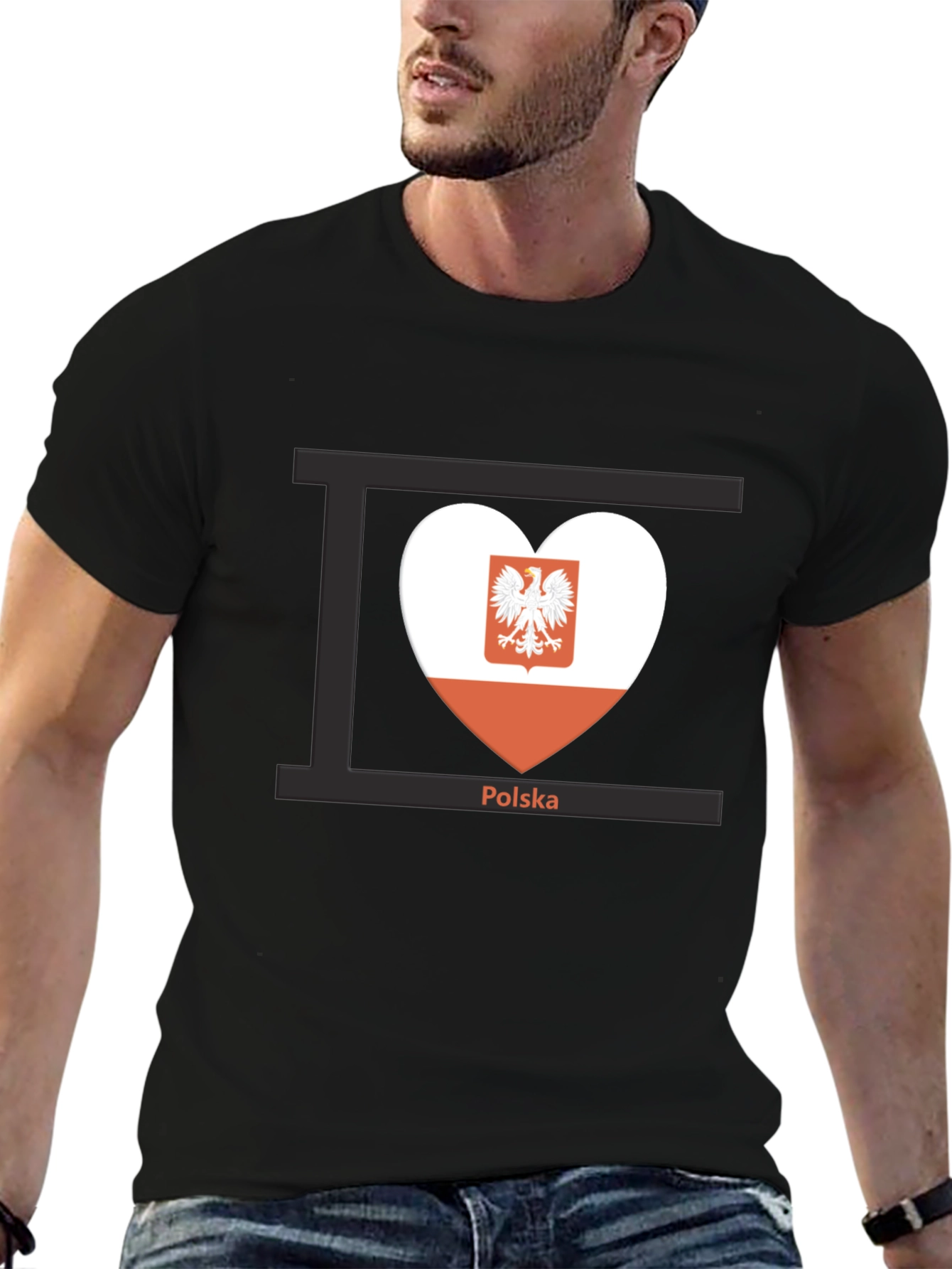 Poland Flag Heart T-Shirt Polska Pride