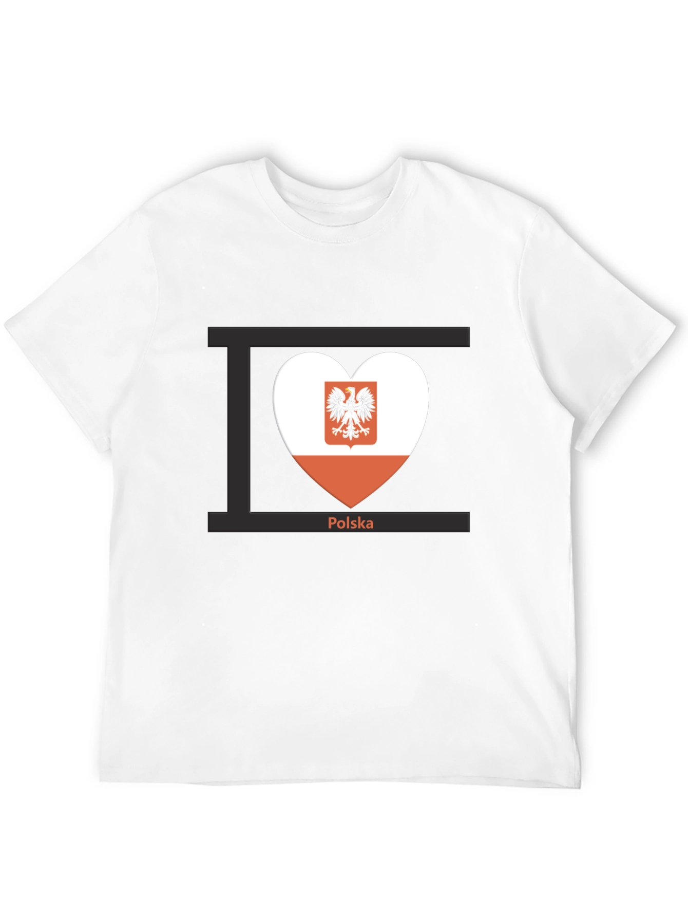 Poland Flag Heart T-Shirt Polska Pride