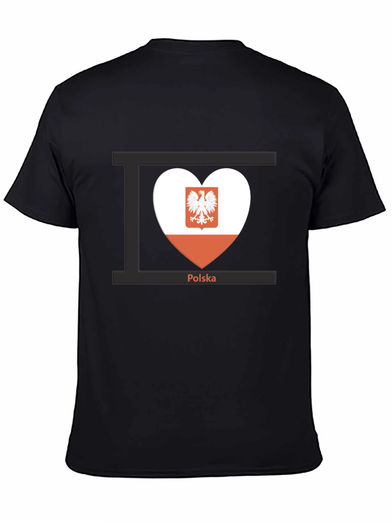 Poland Flag Heart T-Shirt Polska Pride
