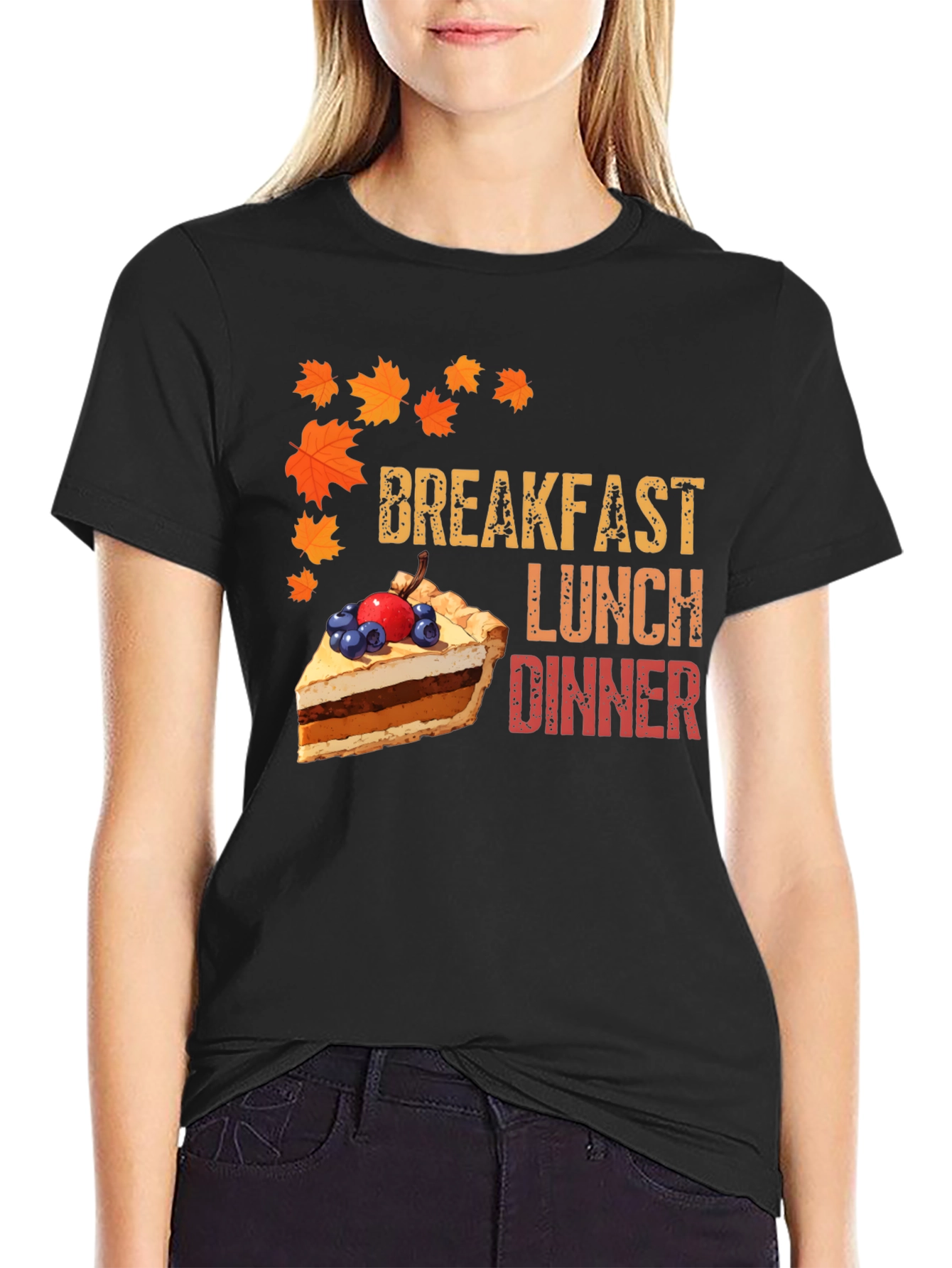 Thanksgiving Feast T-Shirt - Breakfast Lunch Dinner Pie
