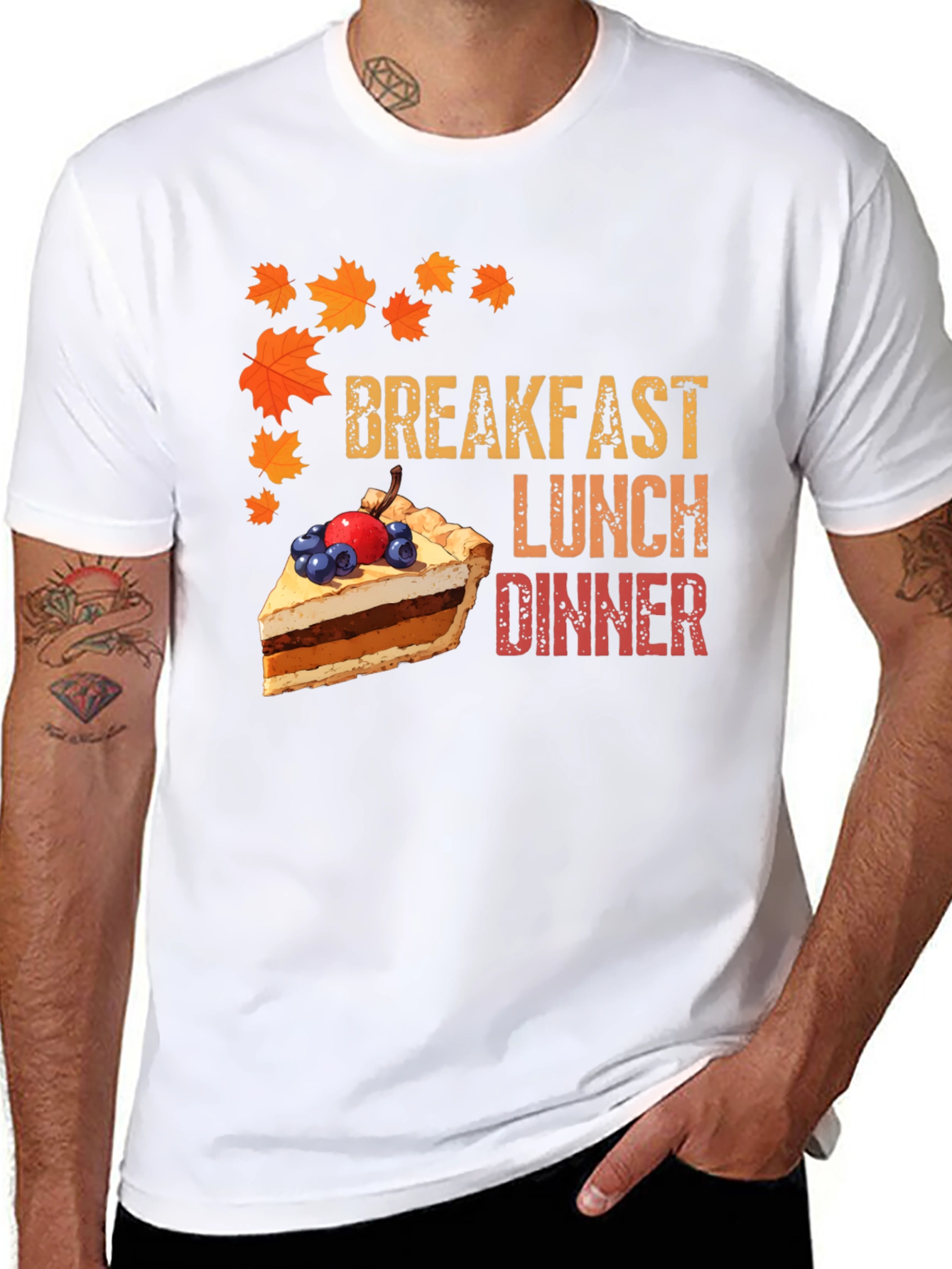 Thanksgiving Feast T-Shirt - Breakfast Lunch Dinner Pie