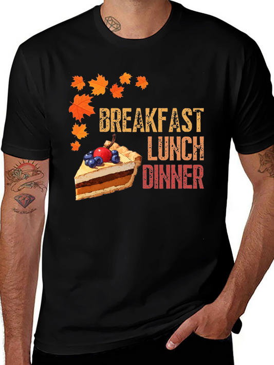 Thanksgiving Feast T-Shirt - Breakfast Lunch Dinner Pie