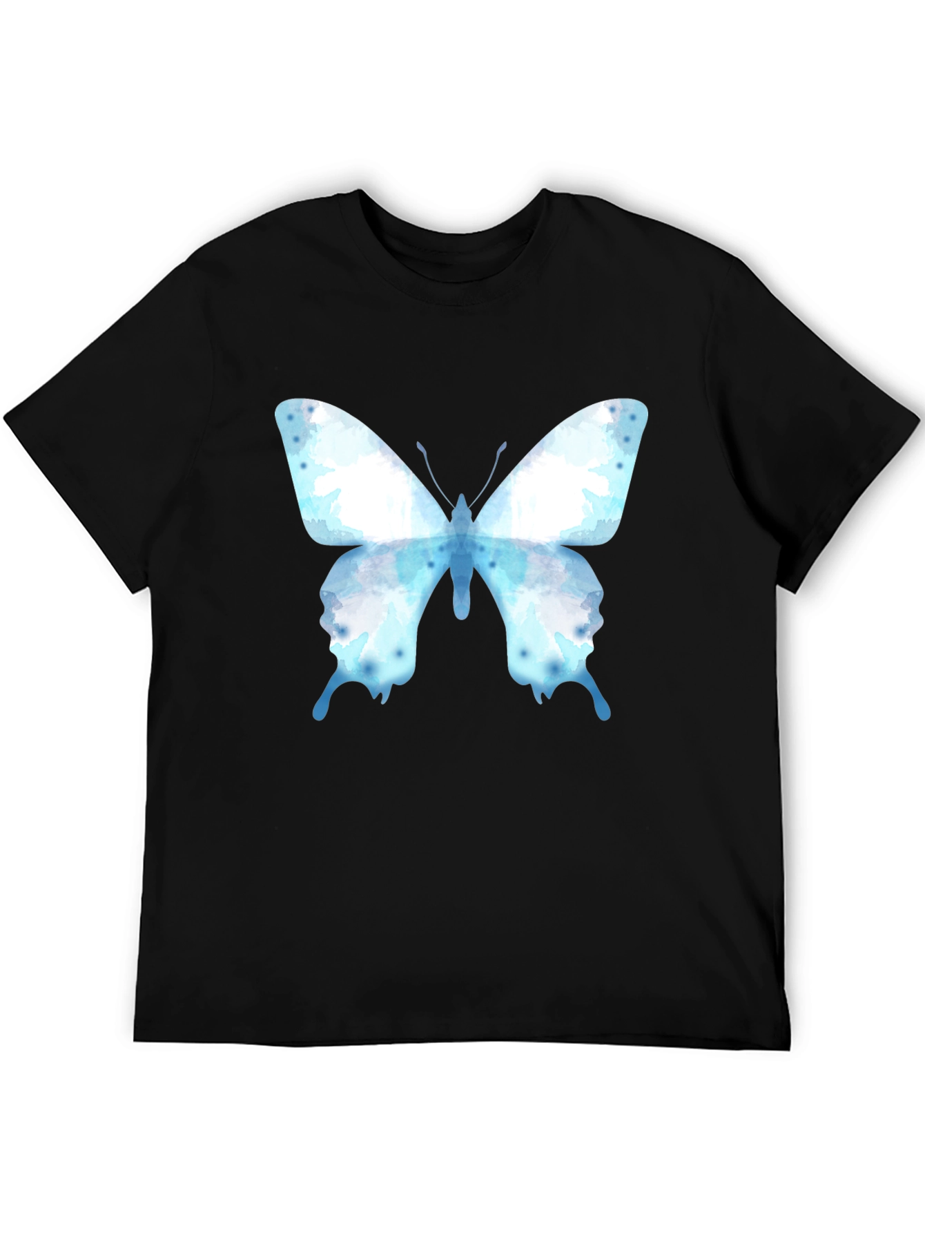 Butterfly Graphic Tee - Casual Cotton Blend Shirt