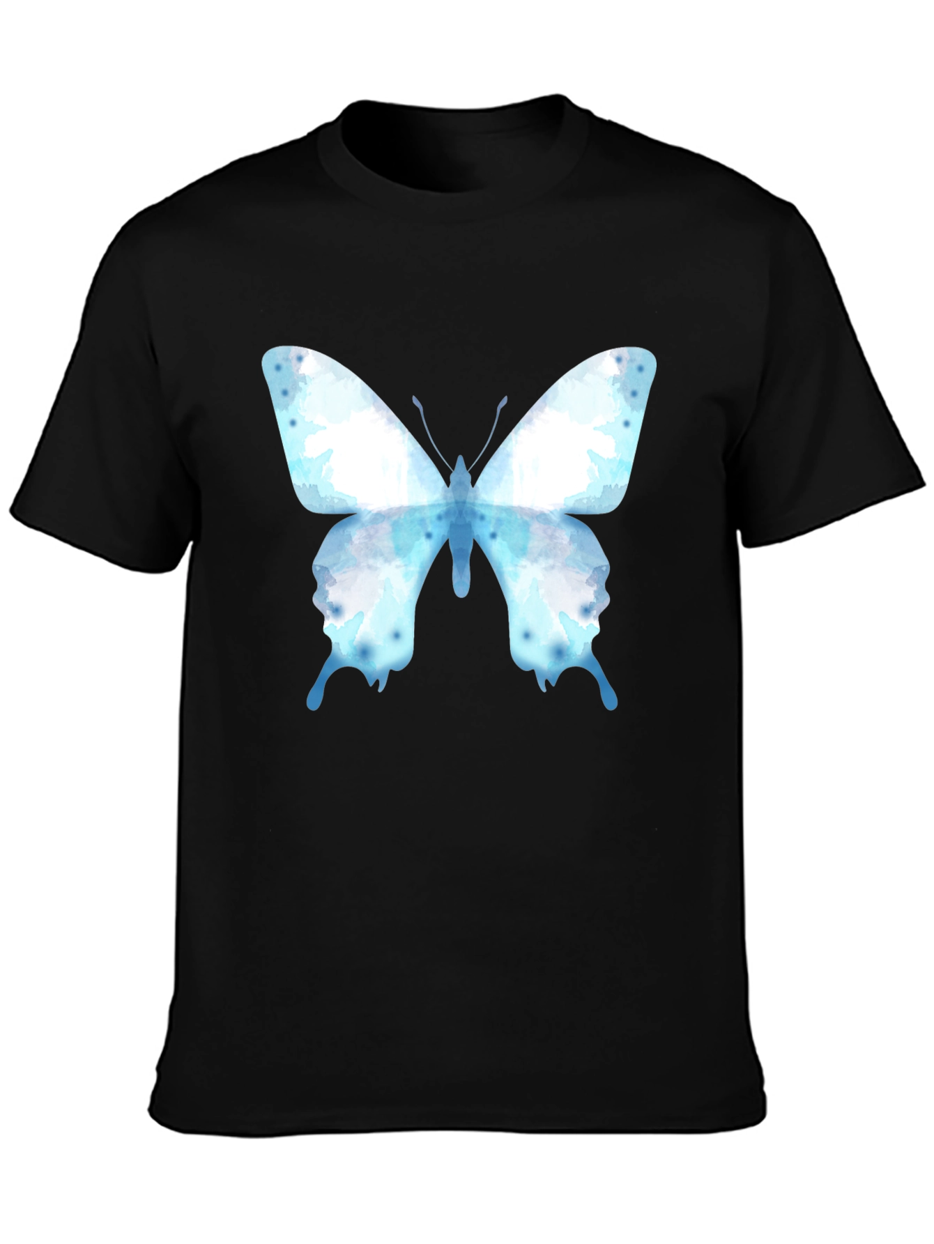 Butterfly Graphic Tee - Casual Cotton Blend Shirt