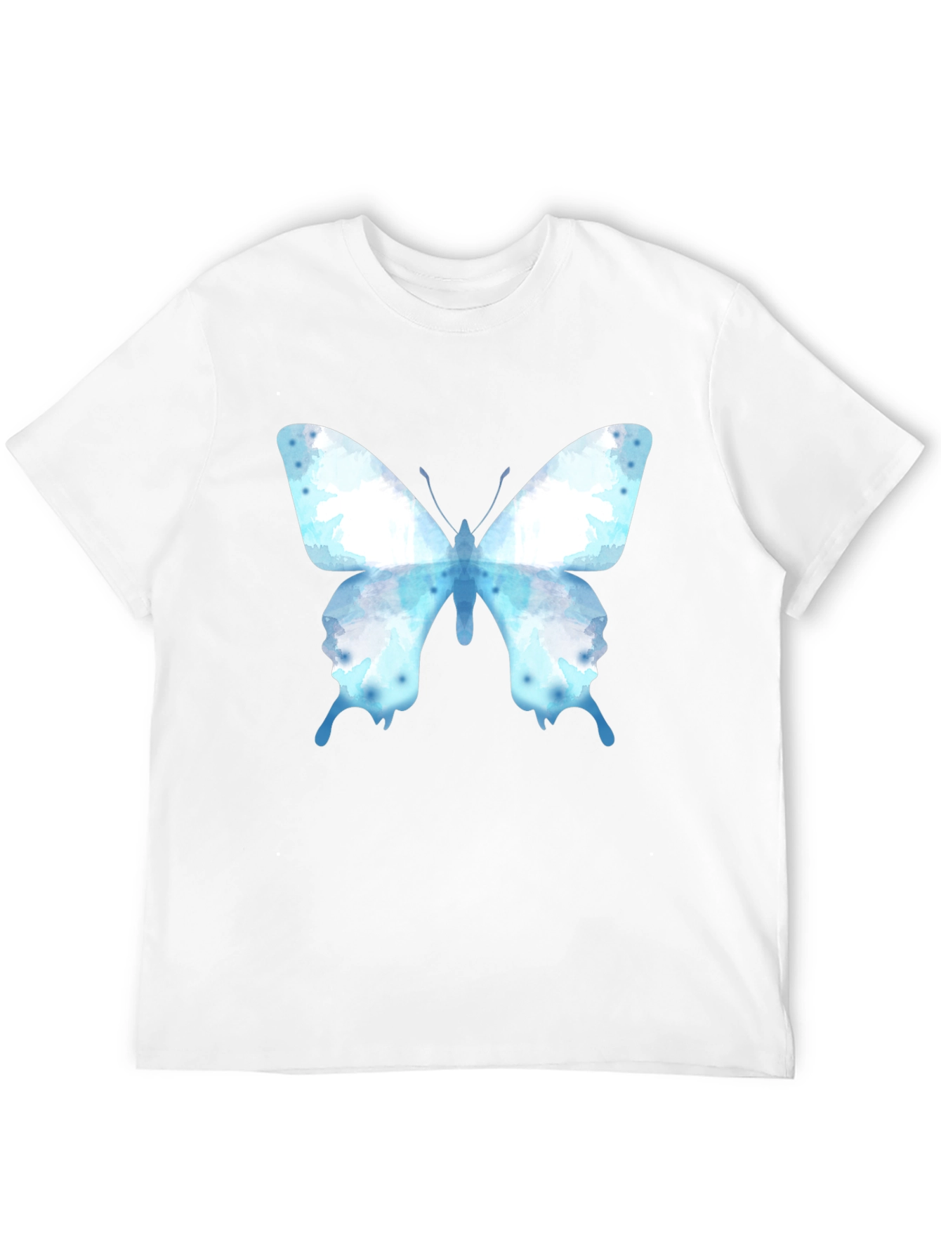 Butterfly Graphic Tee - Casual Cotton Blend Shirt