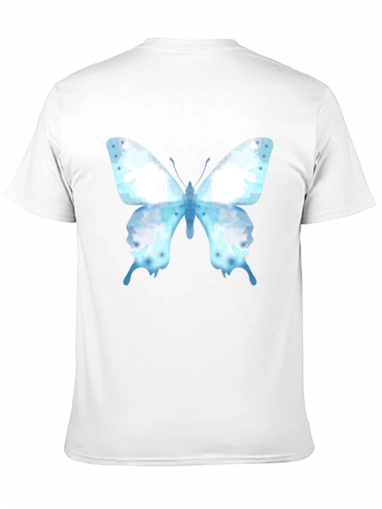 Butterfly Graphic Tee - Casual Cotton Blend Shirt