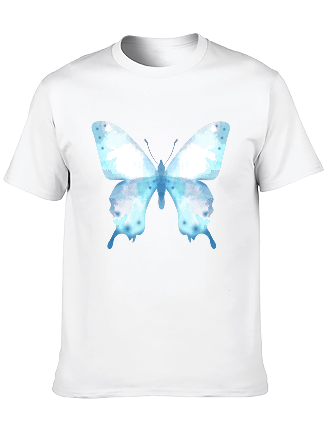 Butterfly Graphic Tee - Casual Cotton Blend Shirt
