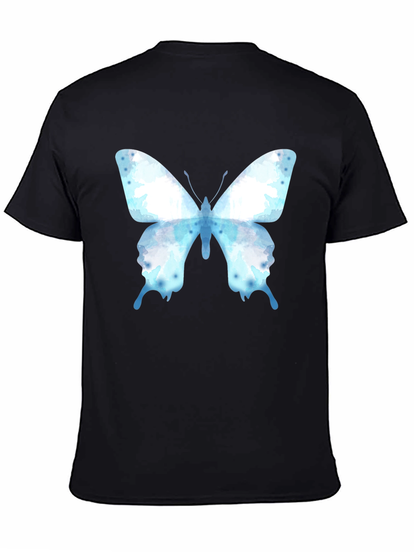 Butterfly Graphic Tee - Casual Cotton Blend Shirt