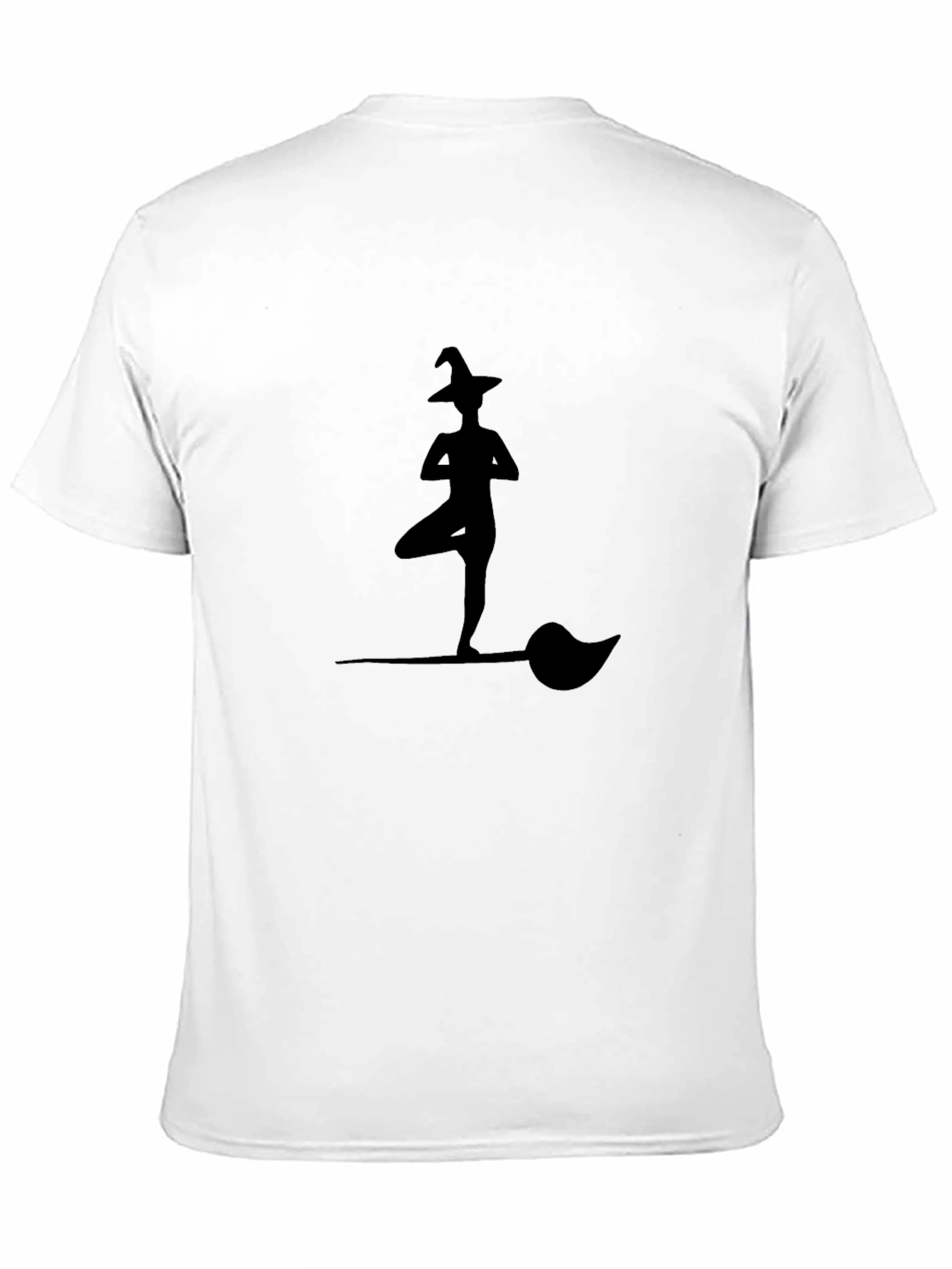 Yoga Witch on Broomstick Graphic Tee