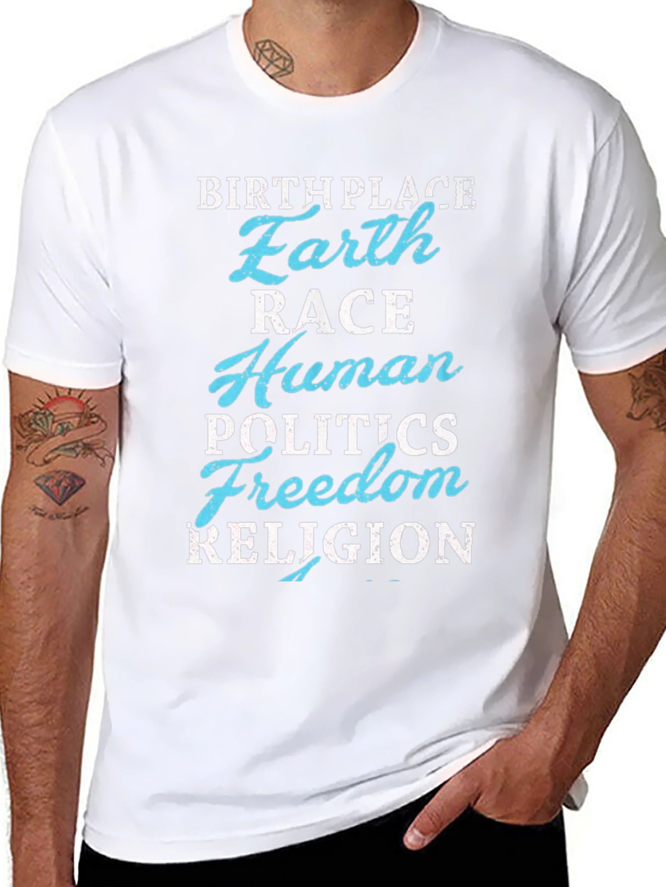Earth Birthplace Graphic Tee - Human Race Unity T-Shirt