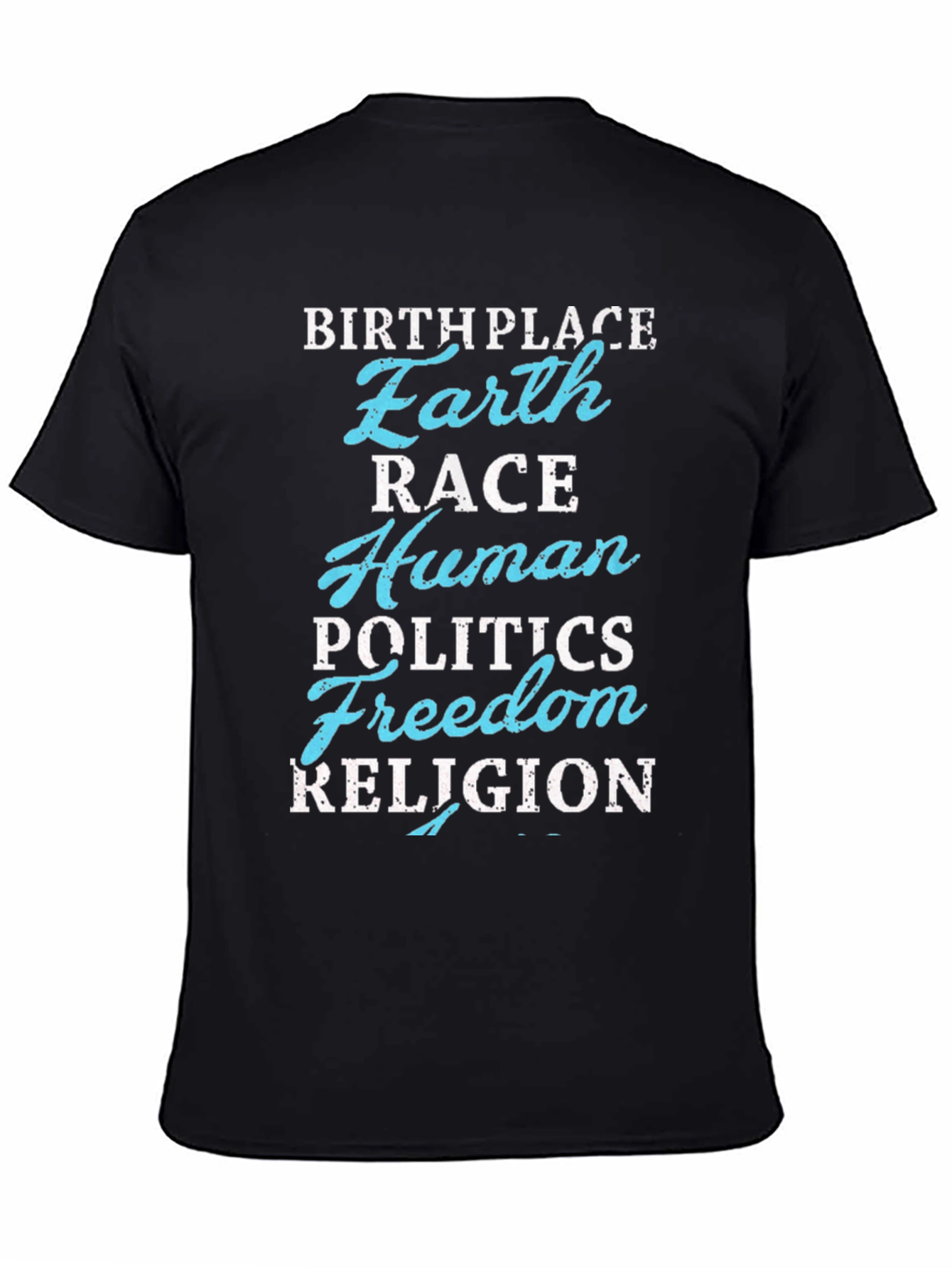 Earth Birthplace Graphic Tee - Human Race Unity T-Shirt