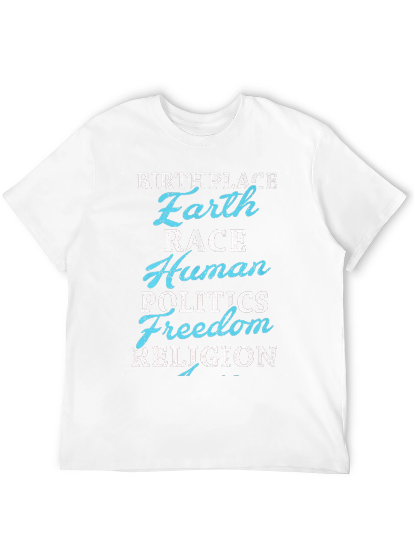 Earth Birthplace Graphic Tee - Human Race Unity T-Shirt