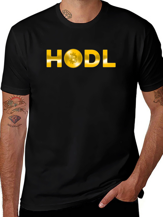 HODL Bitcoin Crypto Black T-Shirt