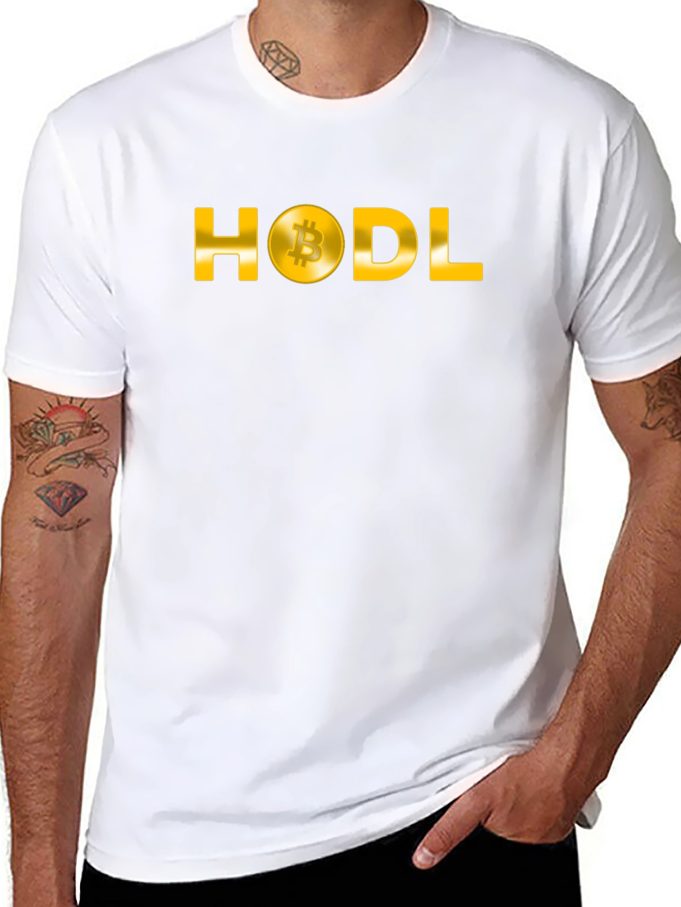 HODL Bitcoin Crypto Black T-Shirt