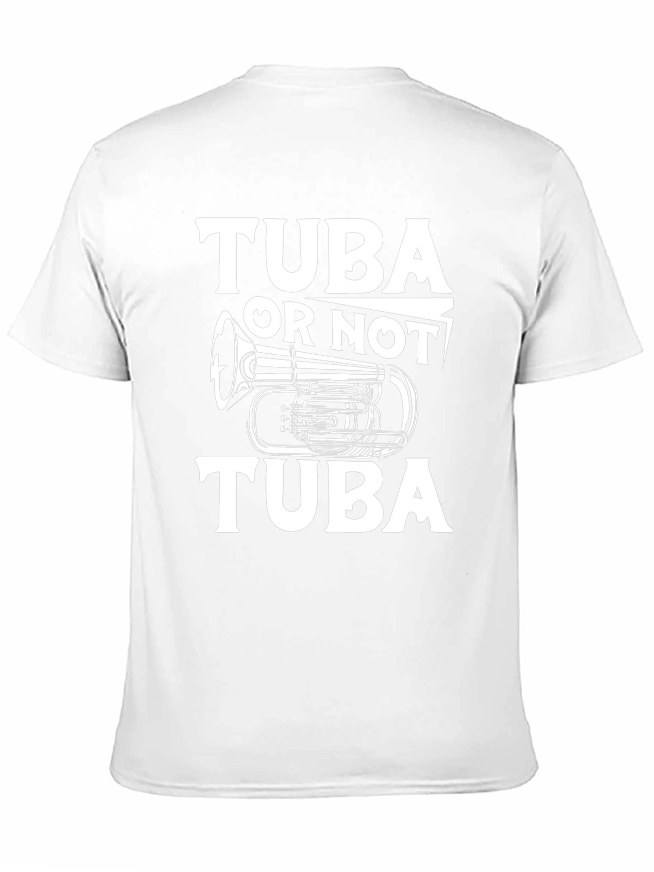 Tuba Or Not Tuba Black Graphic Tee