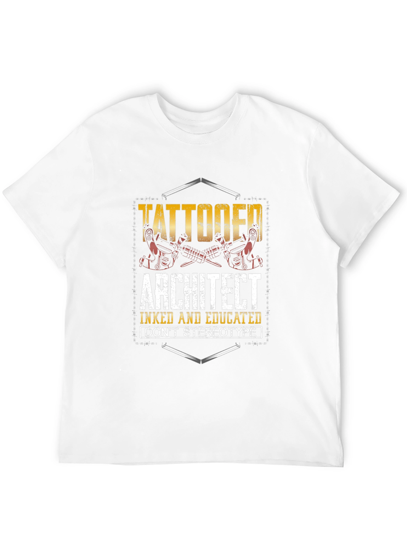 Tattooed Architect Graphic T-Shirt - Inked & Educated
