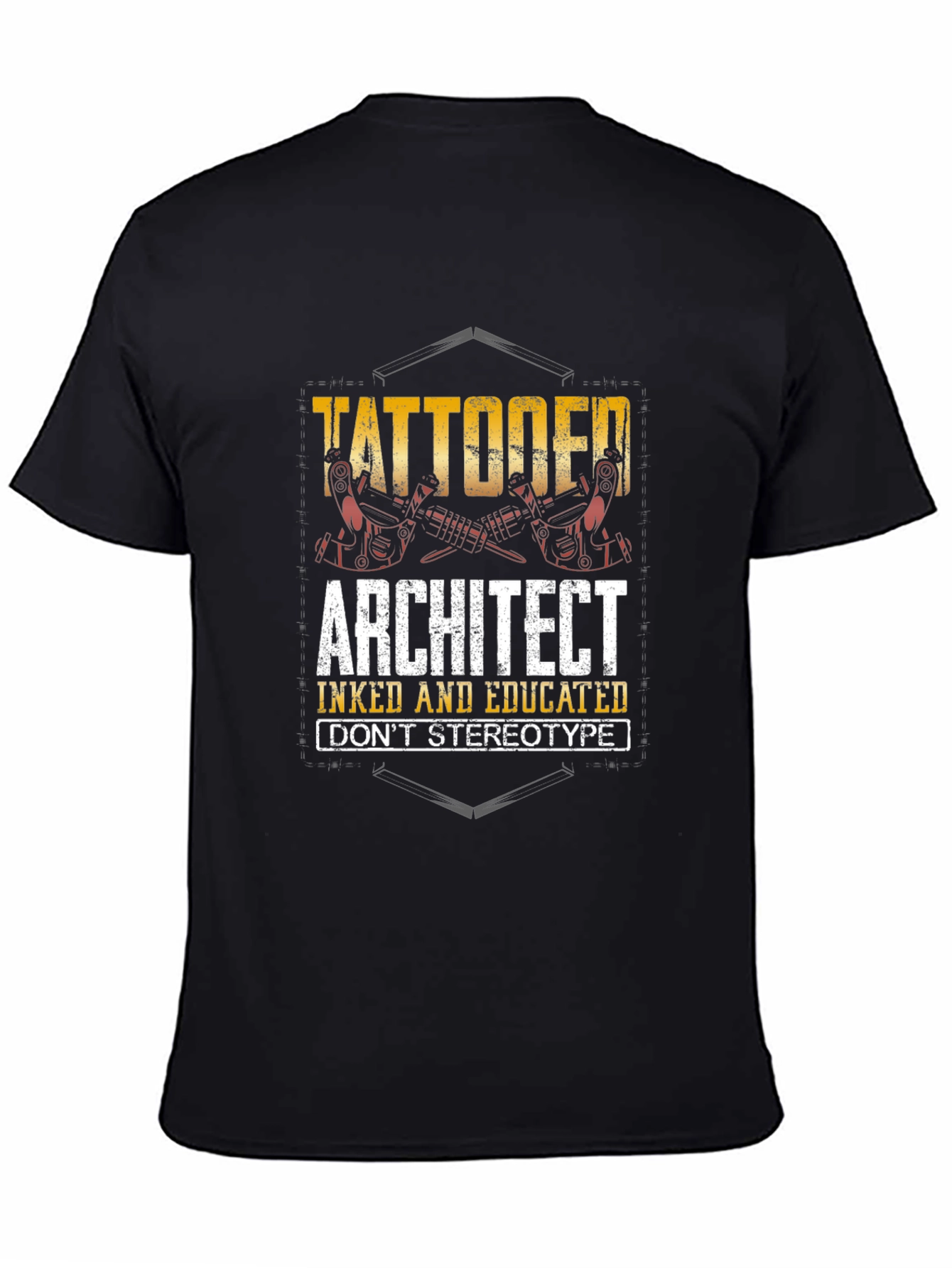 Tattooed Architect Graphic T-Shirt - Inked & Educated