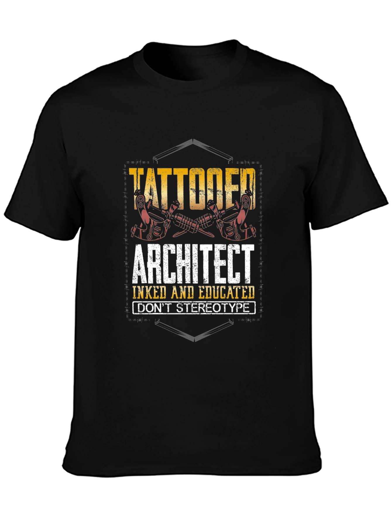 Tattooed Architect Graphic T-Shirt - Inked & Educated