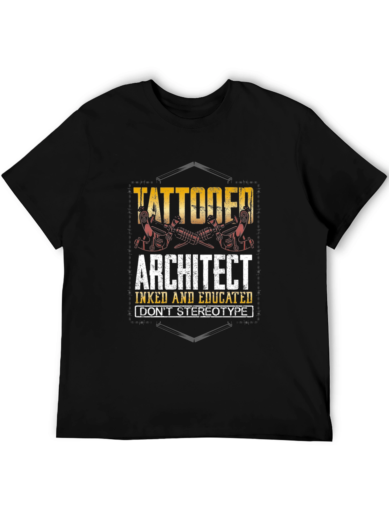 Tattooed Architect Graphic T-Shirt - Inked & Educated