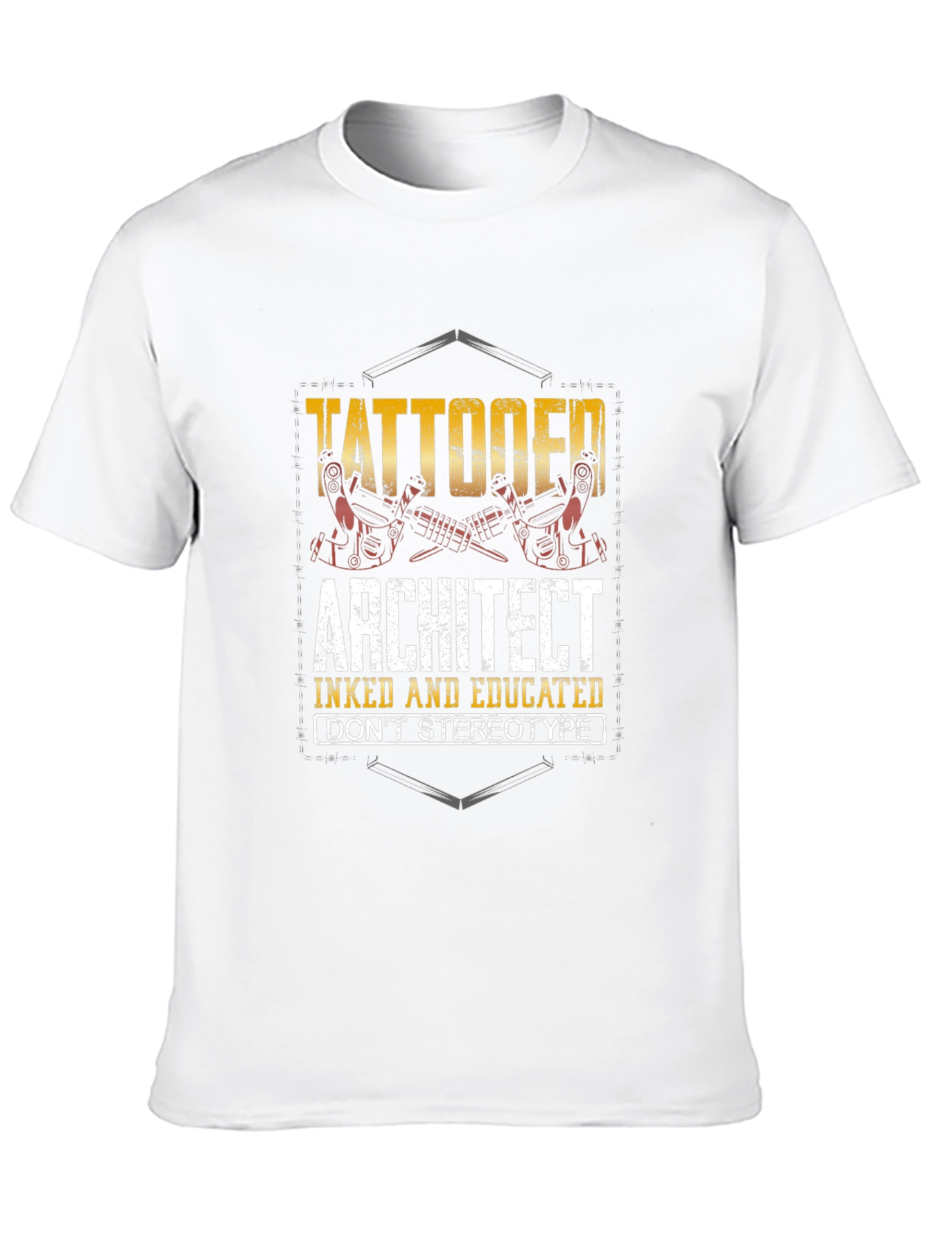 Tattooed Architect Graphic T-Shirt - Inked & Educated