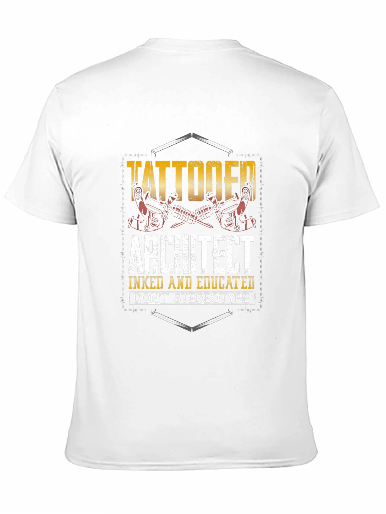 Tattooed Architect Graphic T-Shirt - Inked & Educated