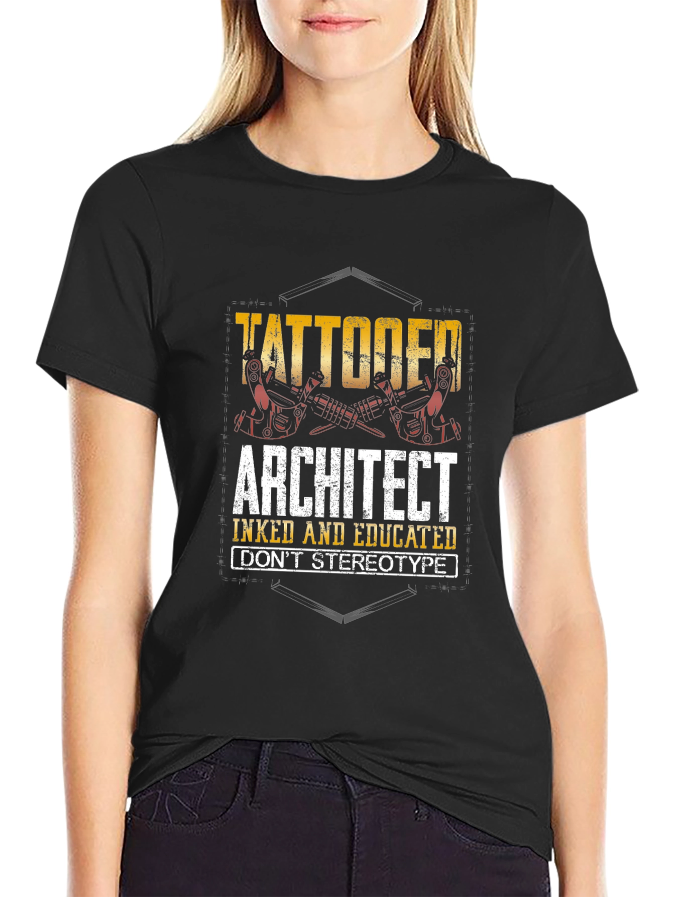 Tattooed Architect Graphic T-Shirt - Inked & Educated