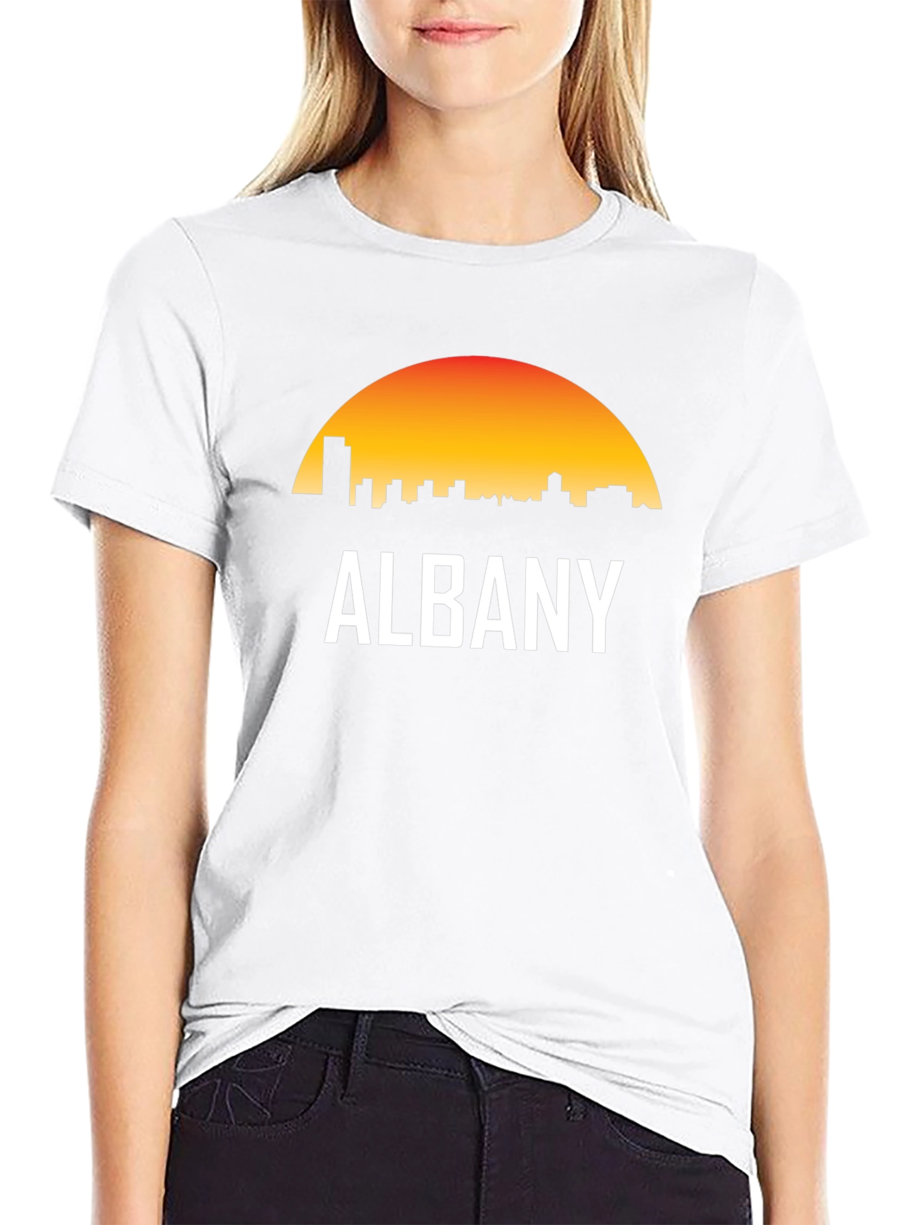 Albany Skyline Sunset T-Shirt