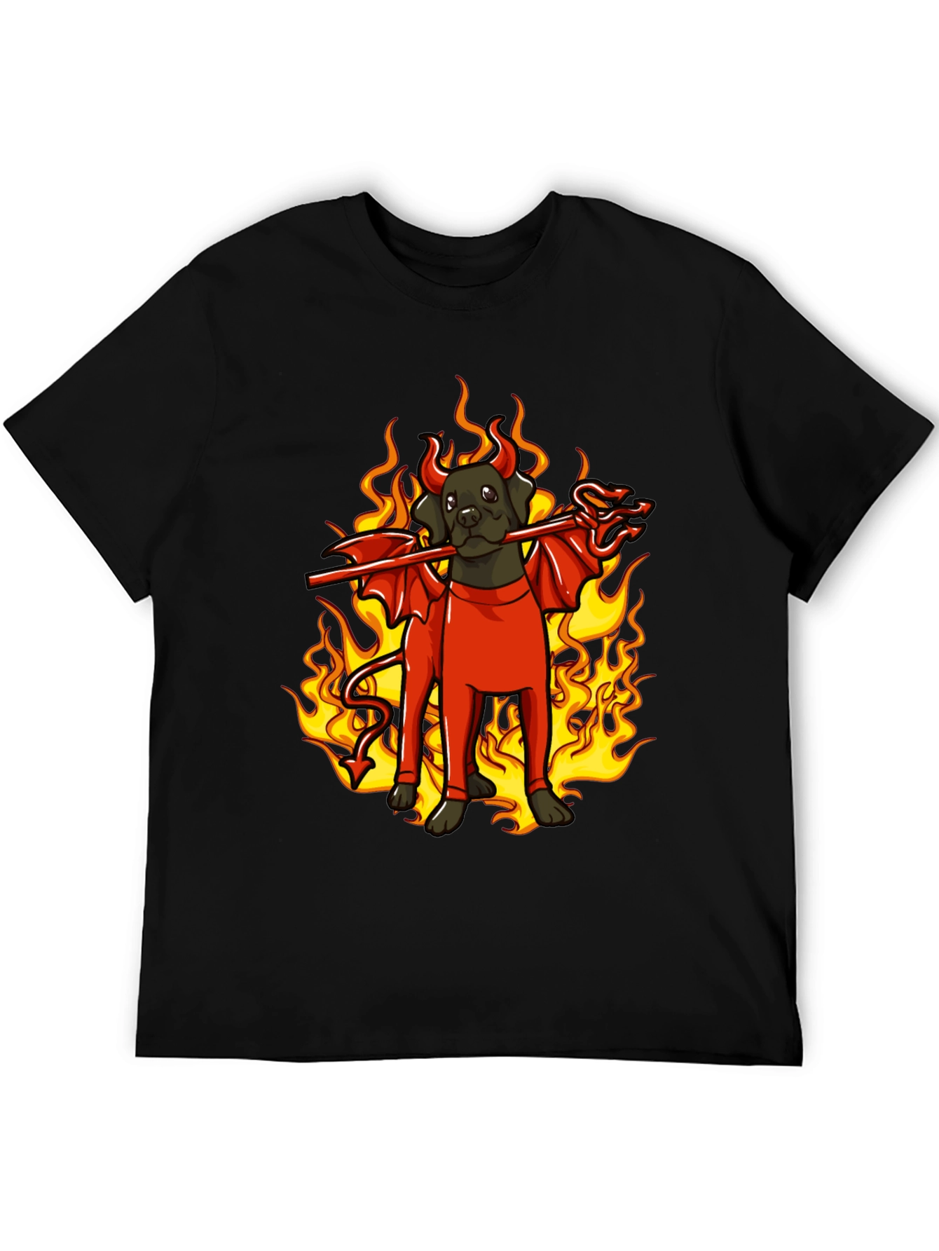 Devil Dog Graphic Tee - Halloween Fun!