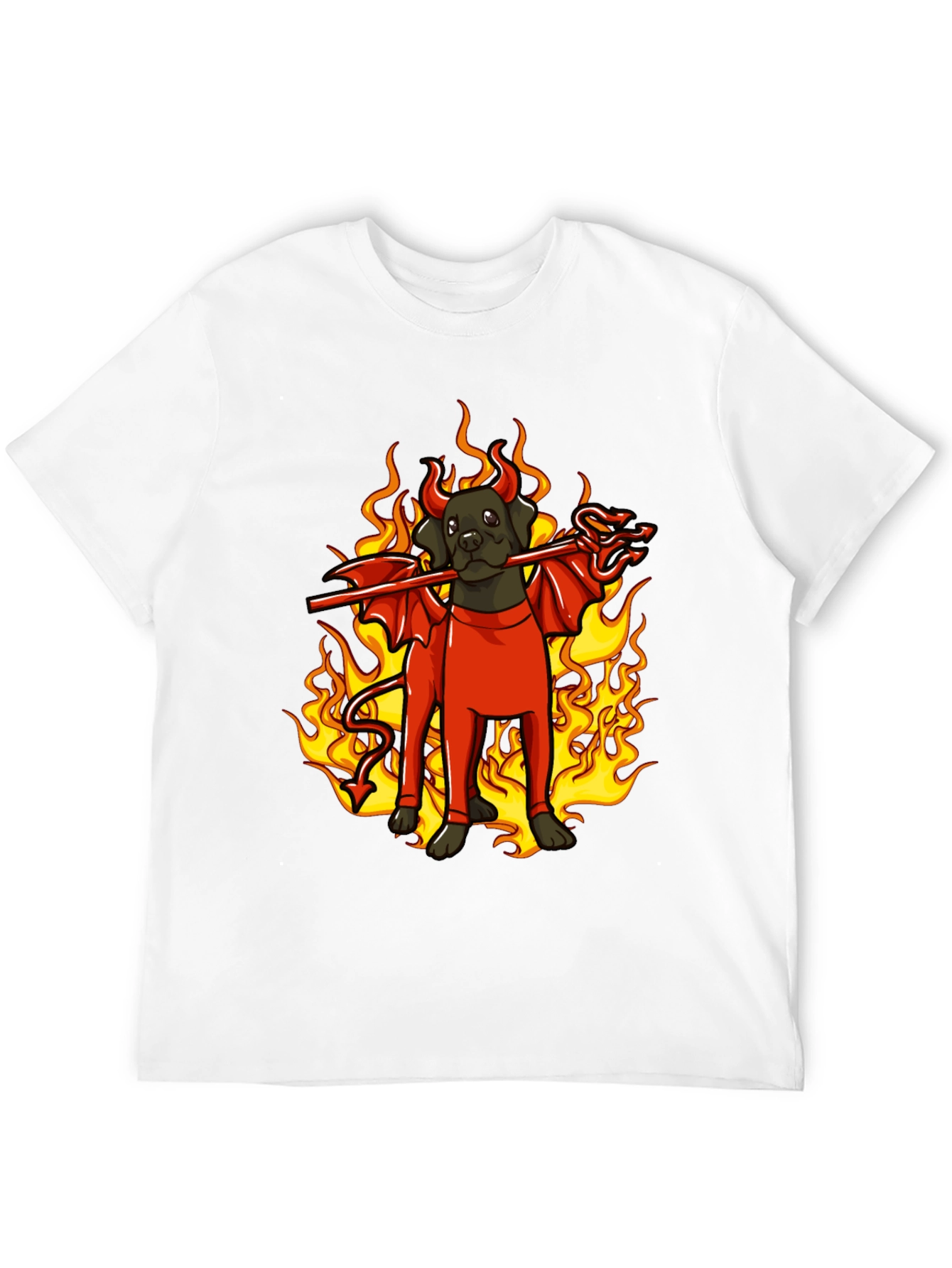 Devil Dog Graphic Tee - Halloween Fun!