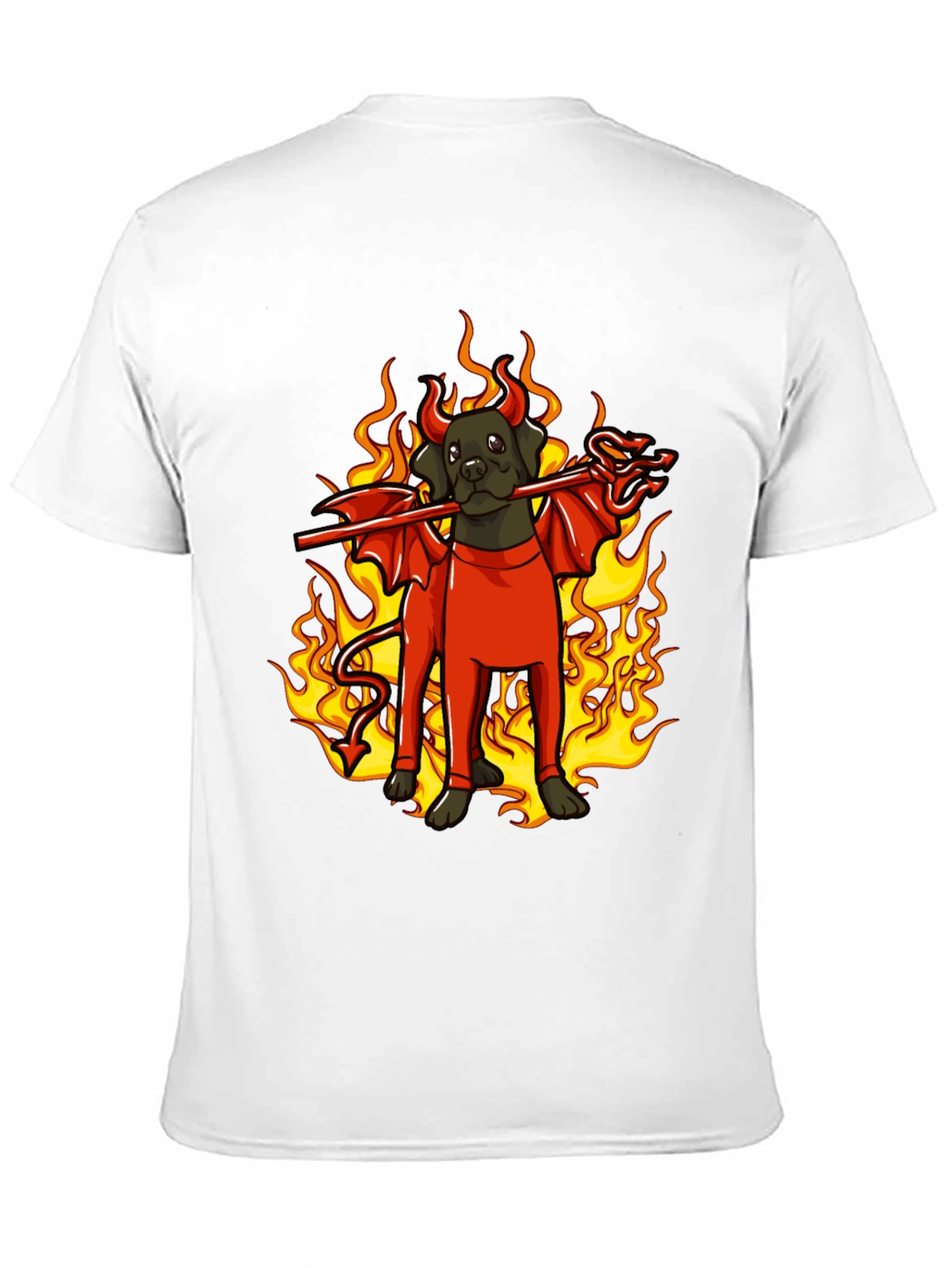 Devil Dog Graphic Tee - Halloween Fun!