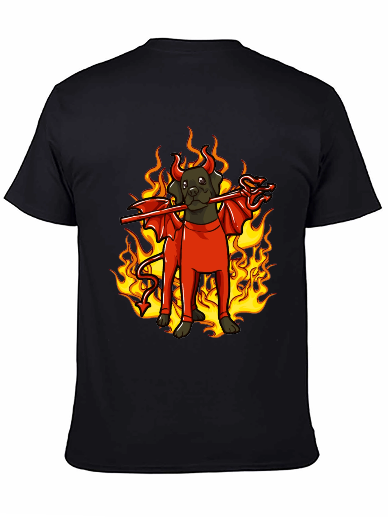 Devil Dog Graphic Tee - Halloween Fun!