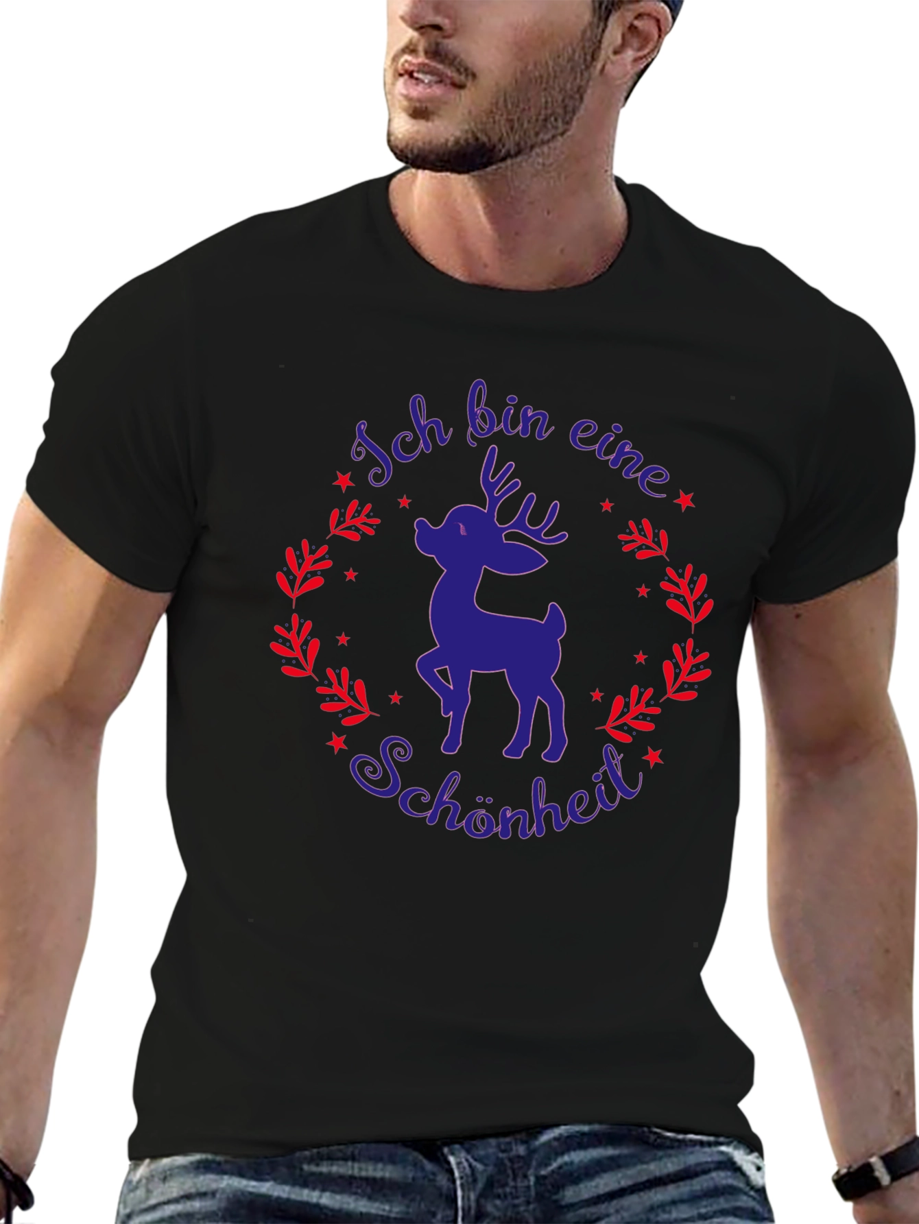 Ich Bin Eine Schönheit Deer Graphic Tee