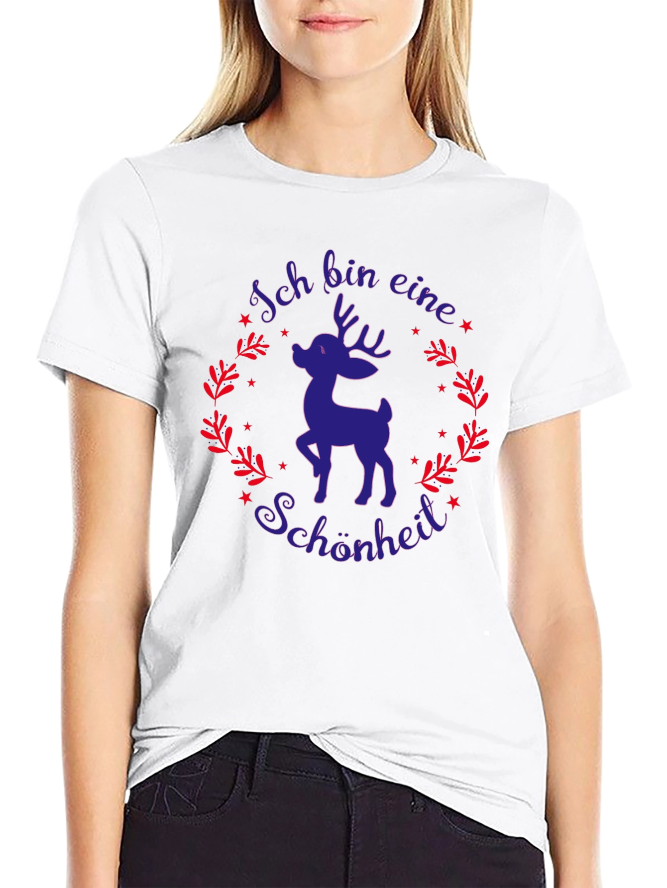 Ich Bin Eine Schönheit Deer Graphic Tee