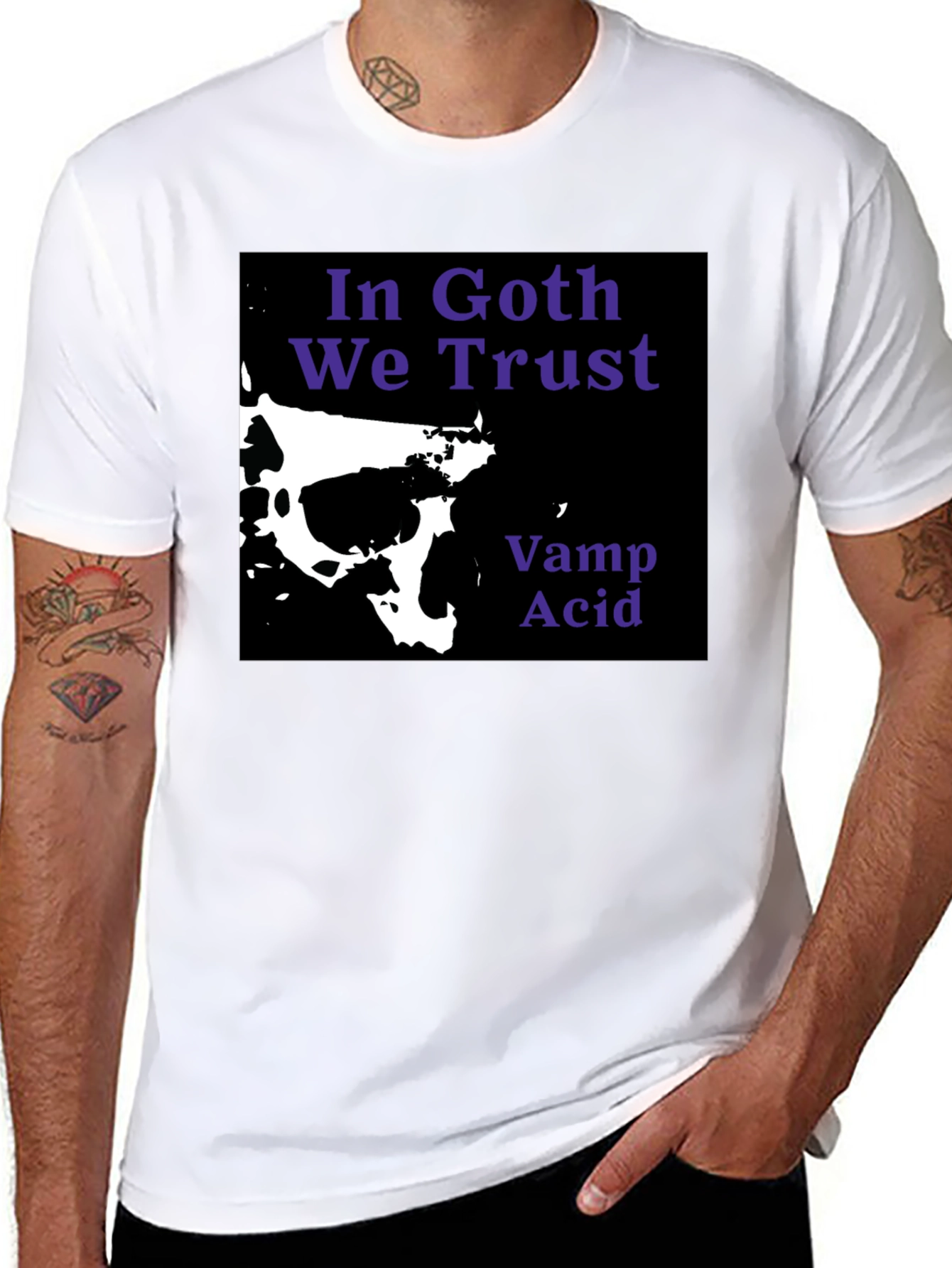 In Goth We Trust Black T-Shirt