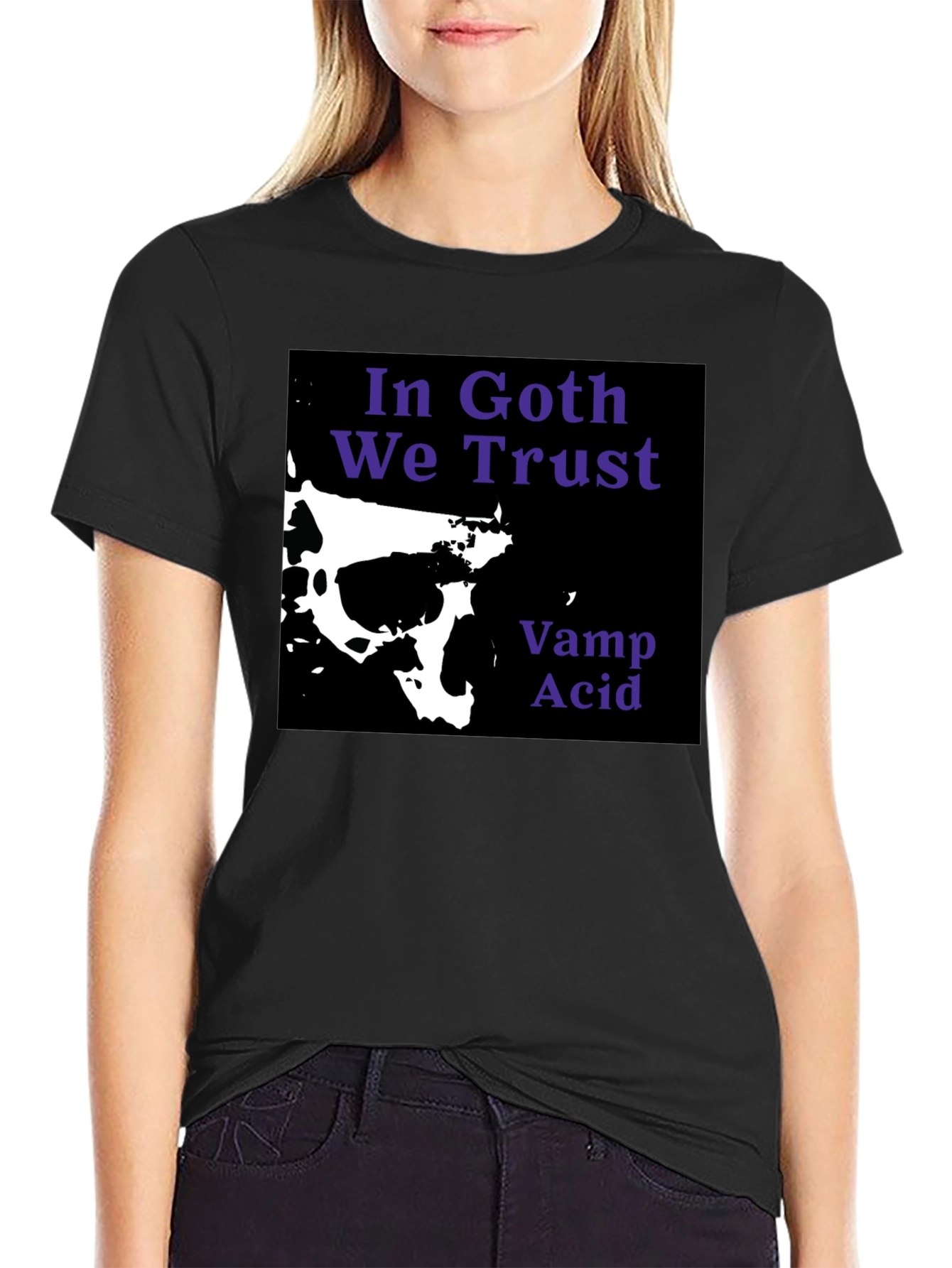 In Goth We Trust Black T-Shirt