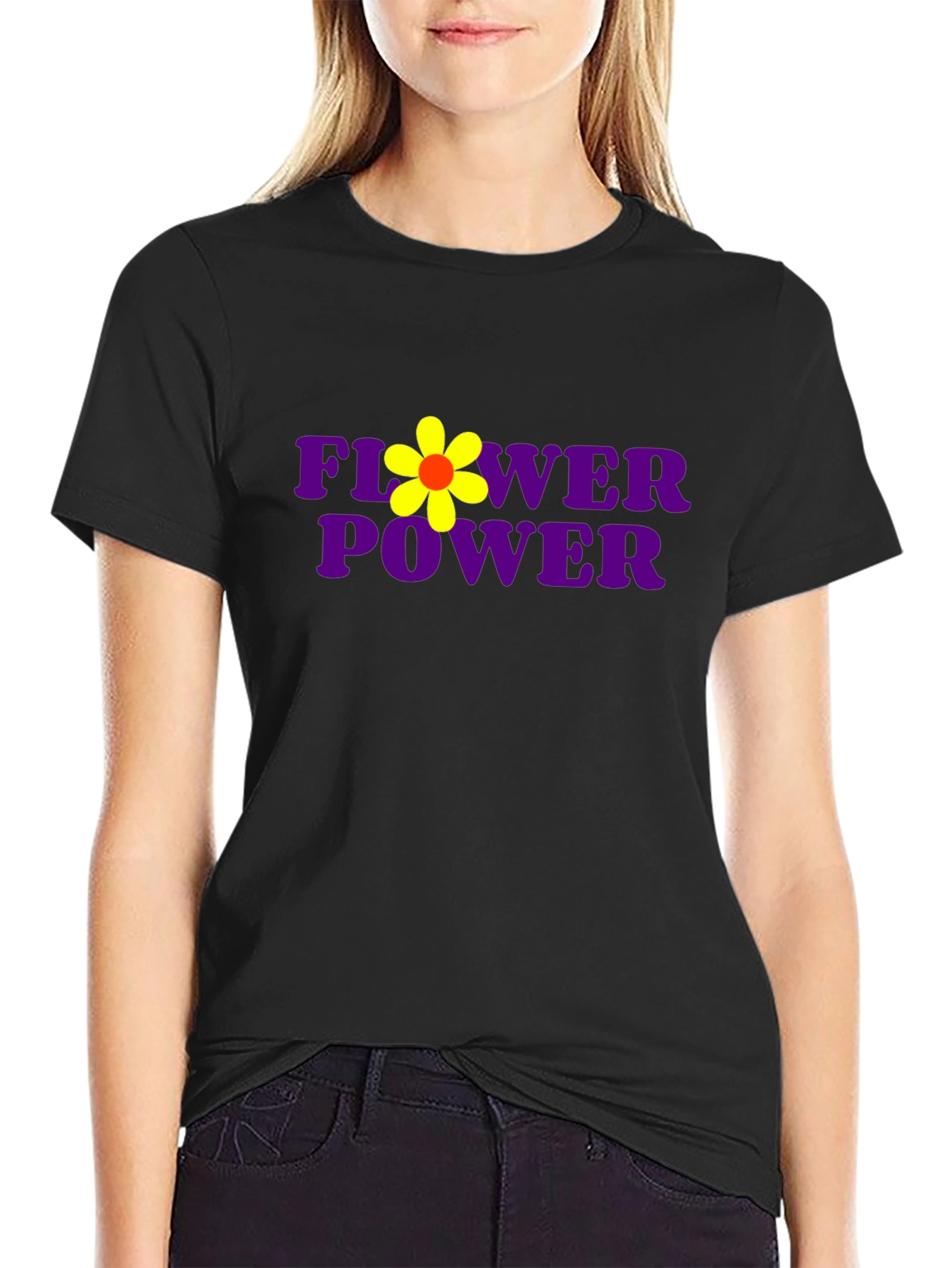 Flower Power Tee - Retro Graphic T-Shirt